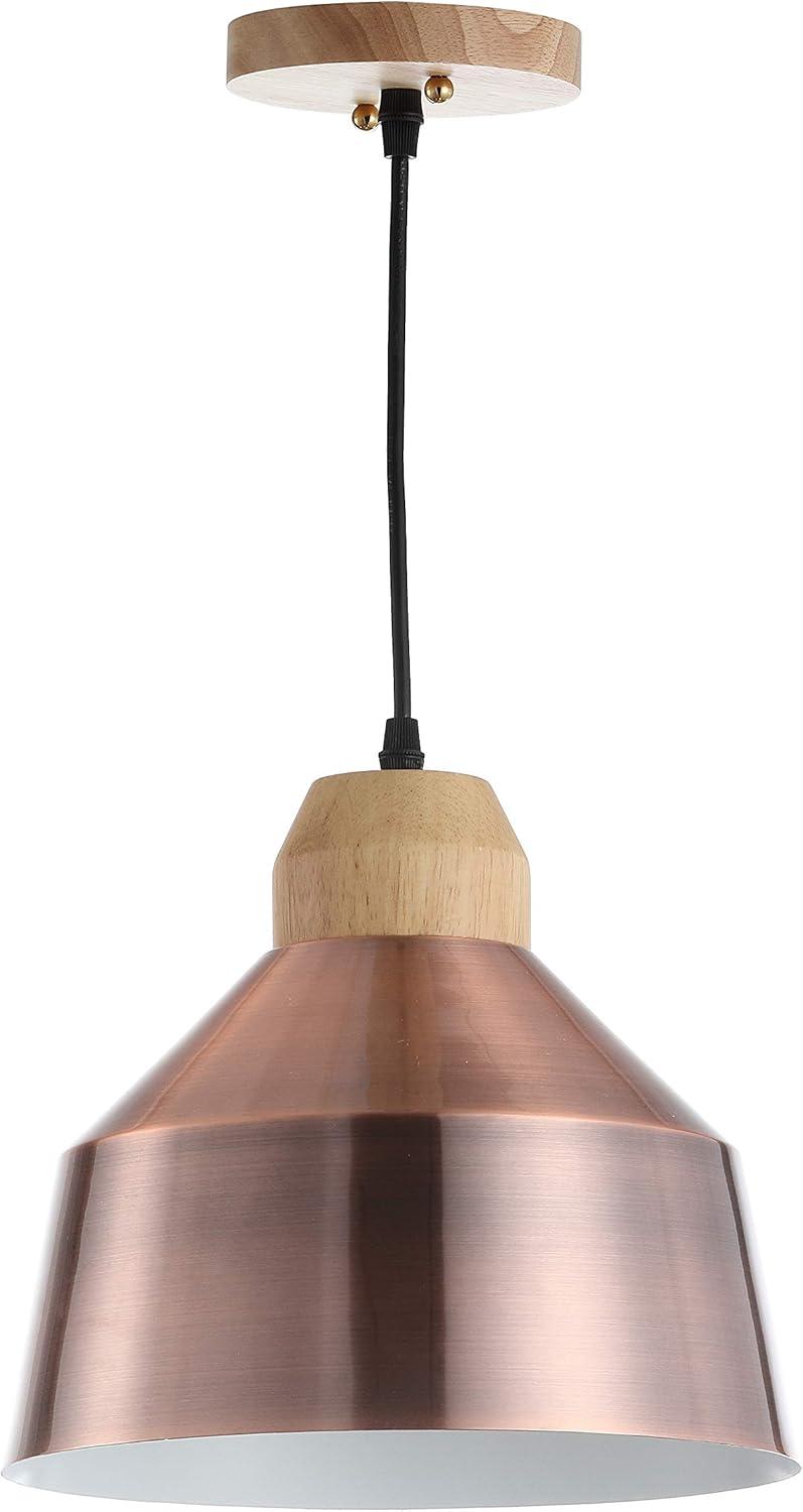 SAFAVIEH Dajana 10.25 in. Dia. Adjustable Modern Classic Pendant, Copper