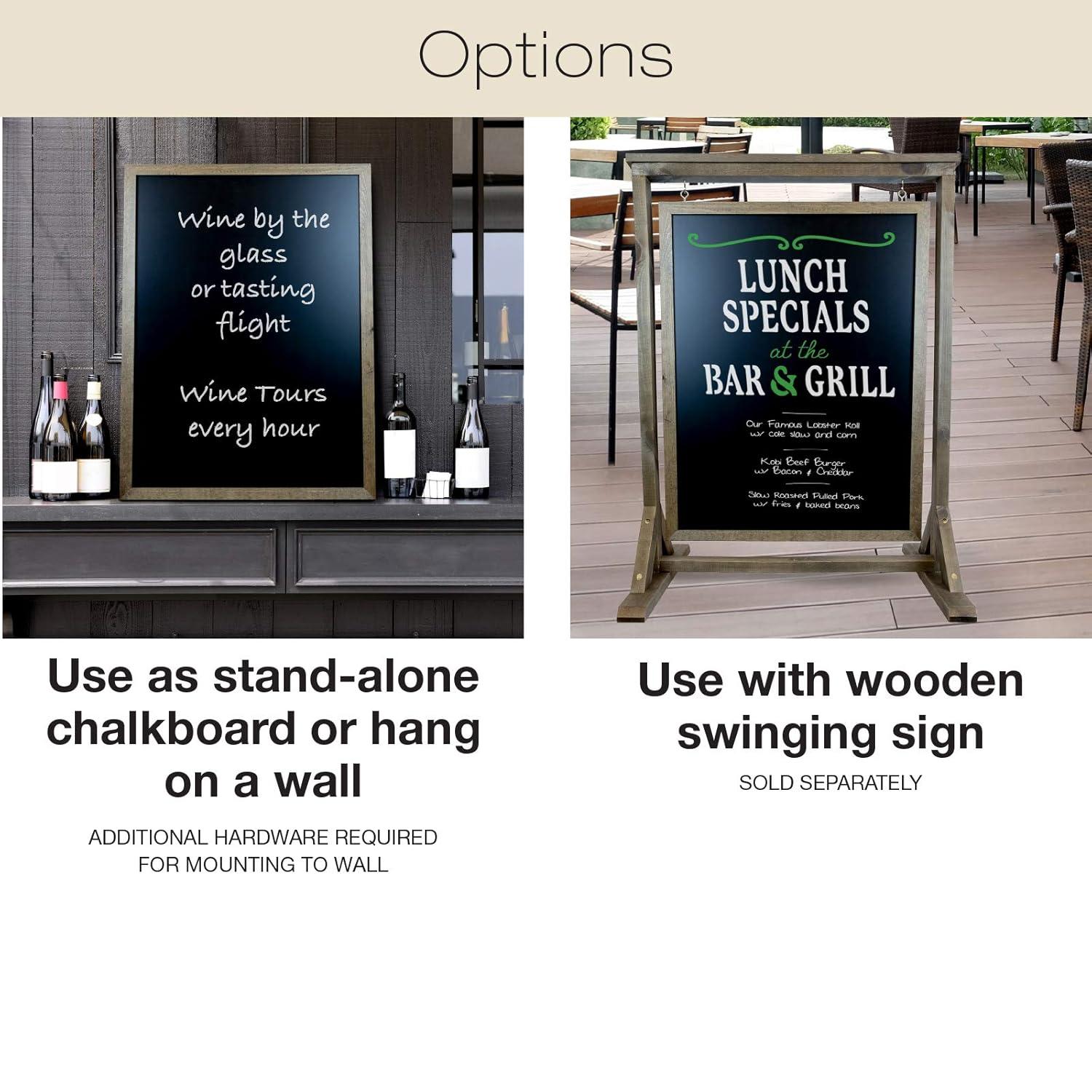 Excello Global Products Swinging Chalkboard (Chalkboard Component Only) - EGP-HD-0301-OS