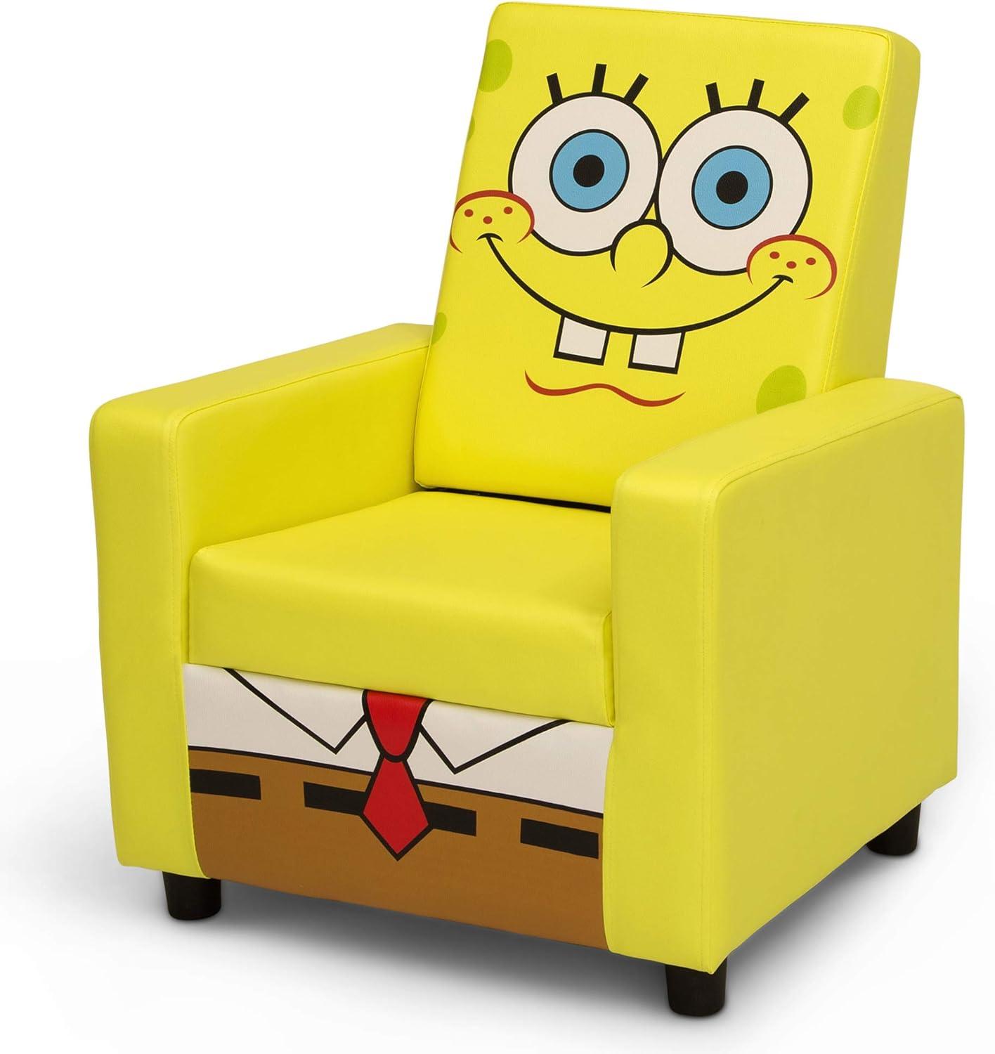 SpongeBob SquarePants High Back Upholstered Kids Desk / Activity Chair