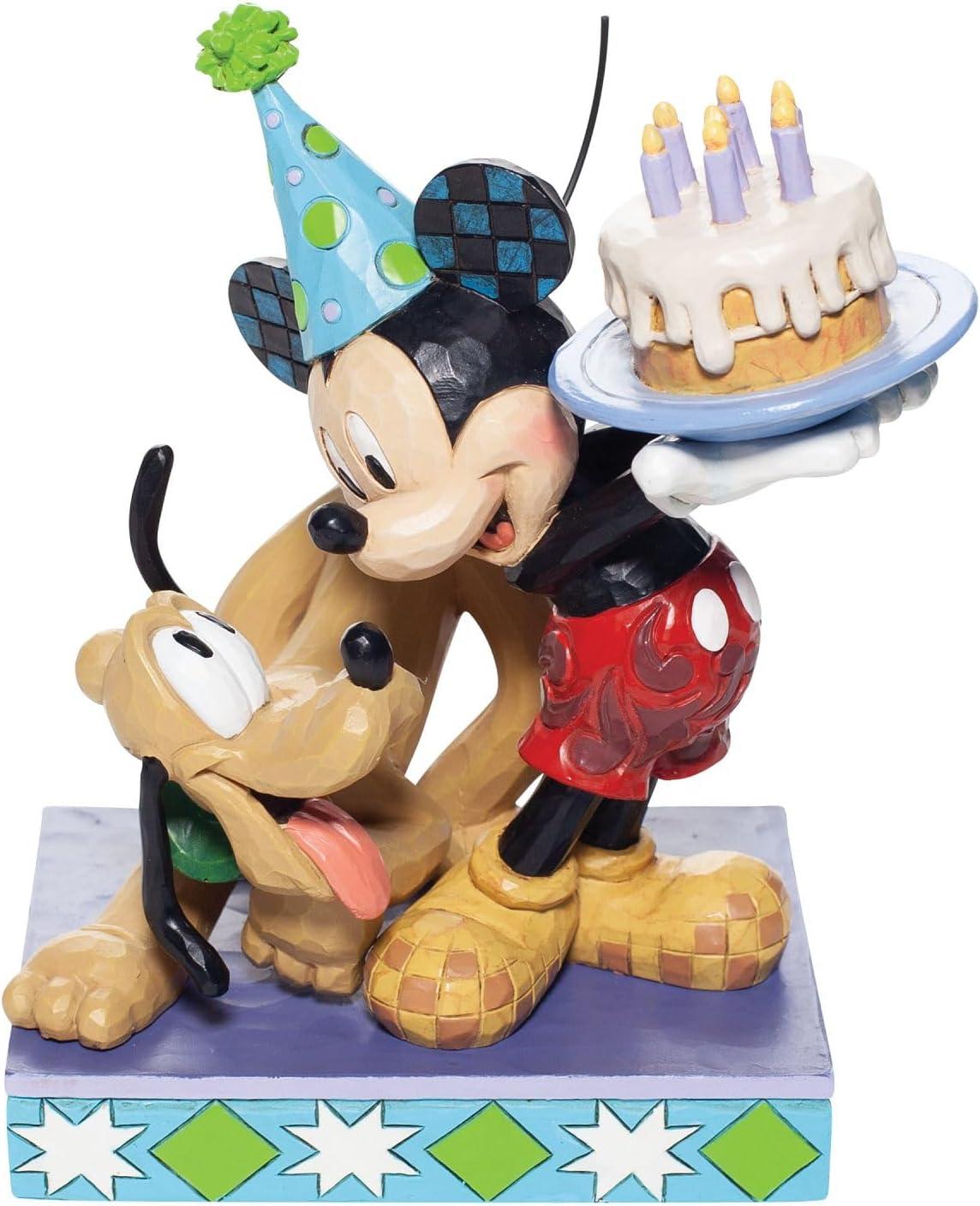 Enesco Disney Traditions By Jim Shore Pluto and Mickey Birthday Figurine