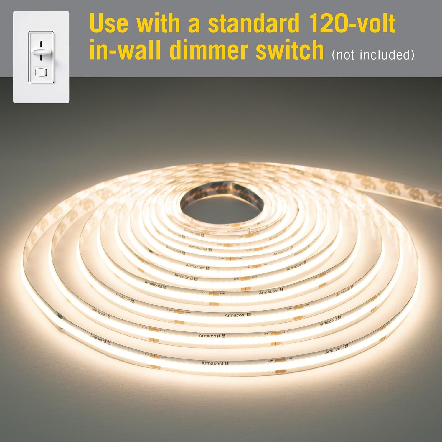 16 ft Soft White Dimmable LED Strip Light Kit