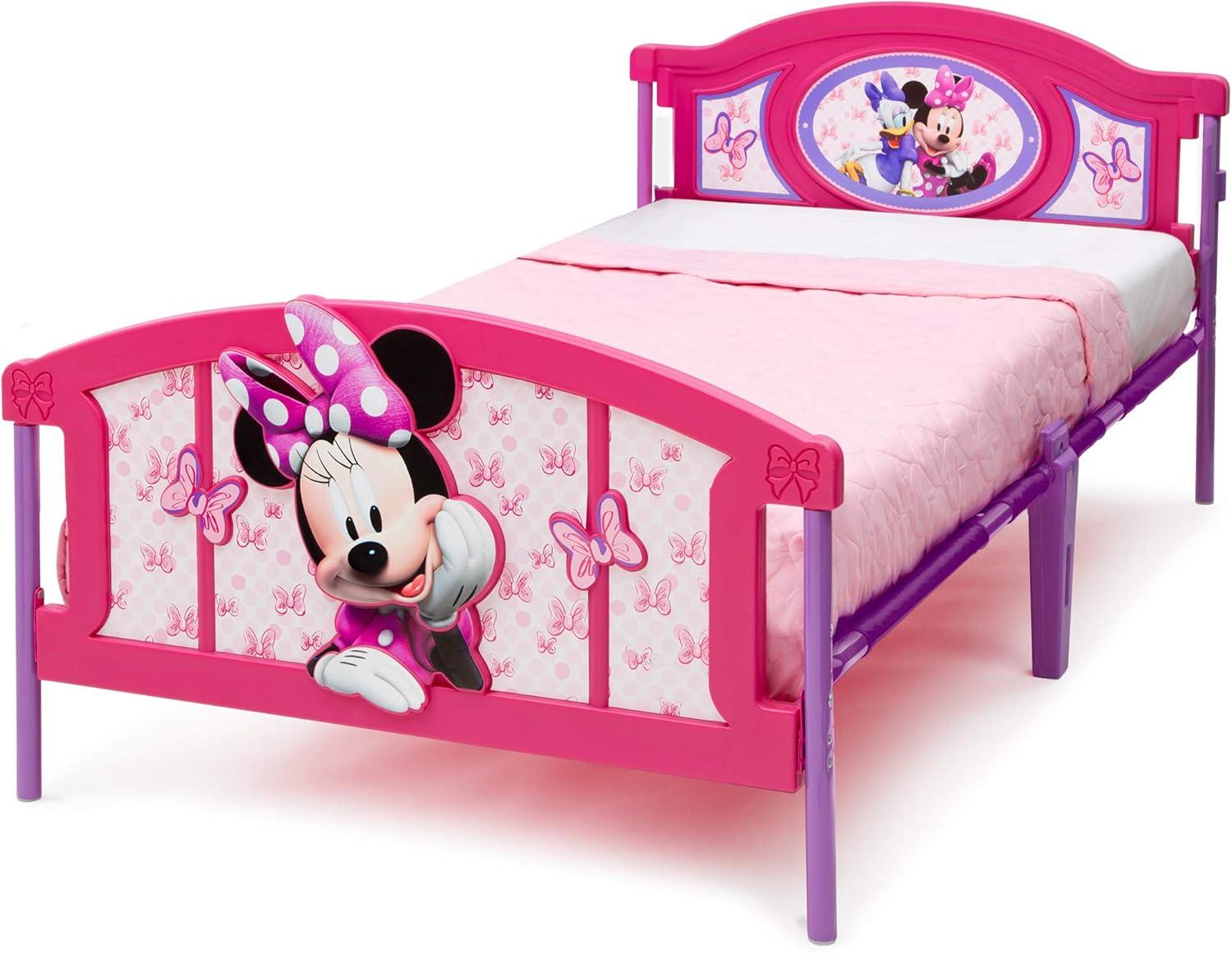 Delta Children Twin Disney Minnie Mouse Plastic 3D Kids' Bed