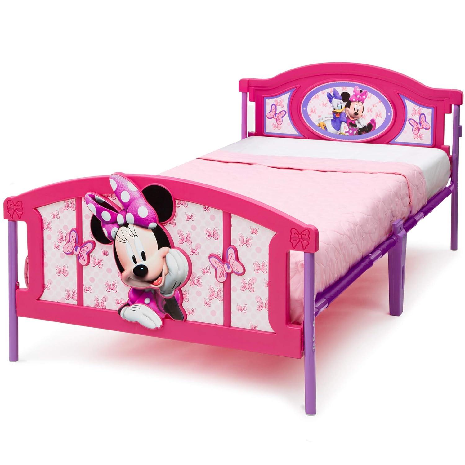 Delta Children Twin Disney Minnie Mouse Plastic 3D Kids' Bed