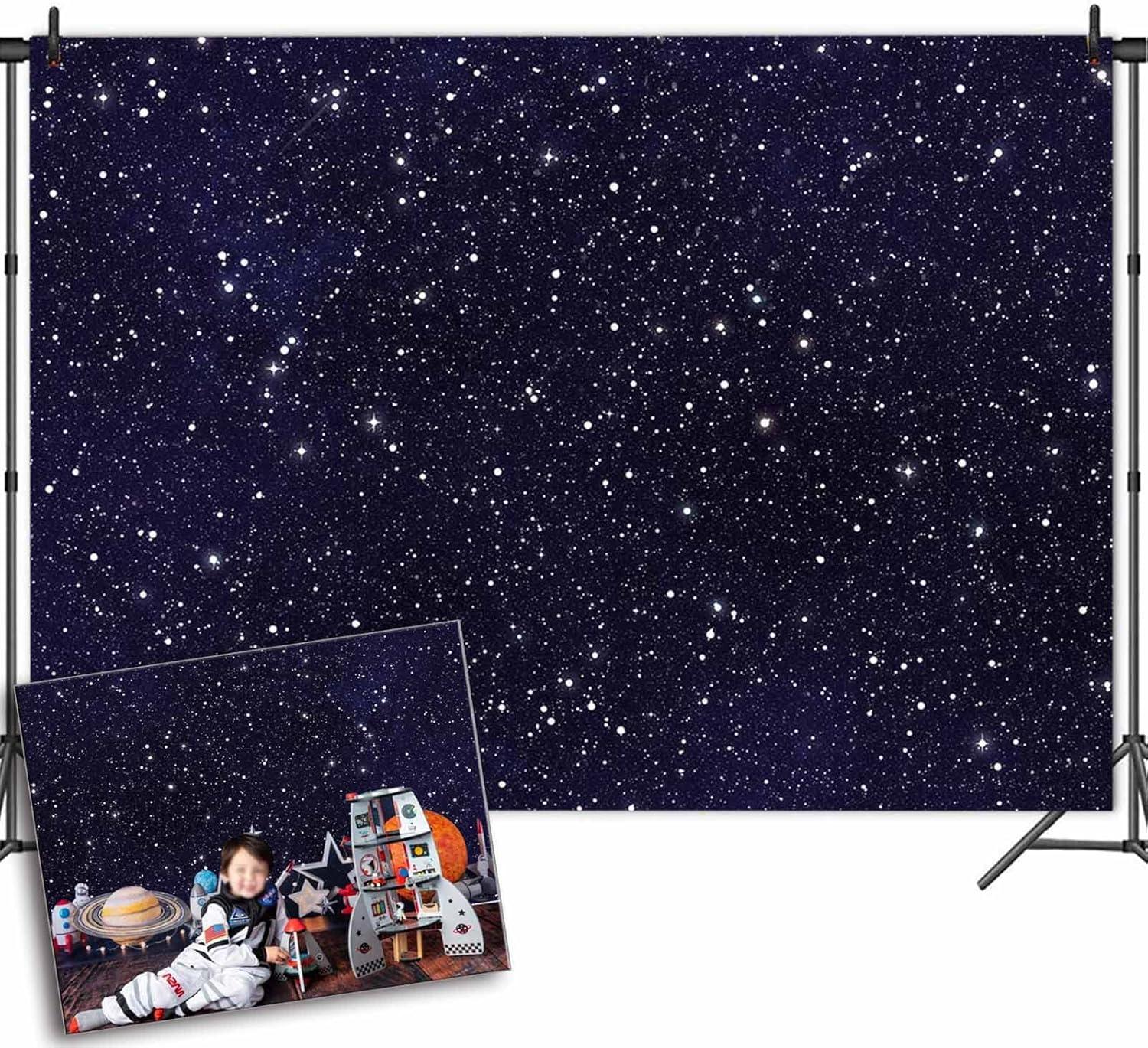 8x6FT Starry Night Sky Polyester Photography Backdrop