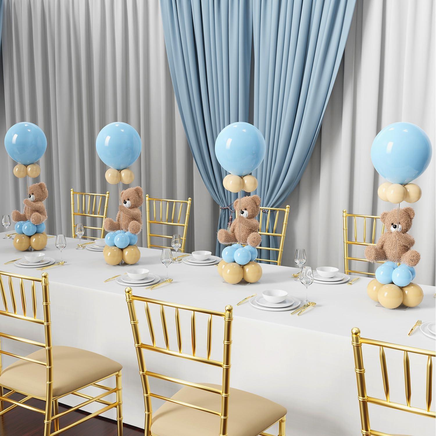 Clear Acrylic Tabletop Balloon Stand Kit, 23.6 Inch, 10 Pack