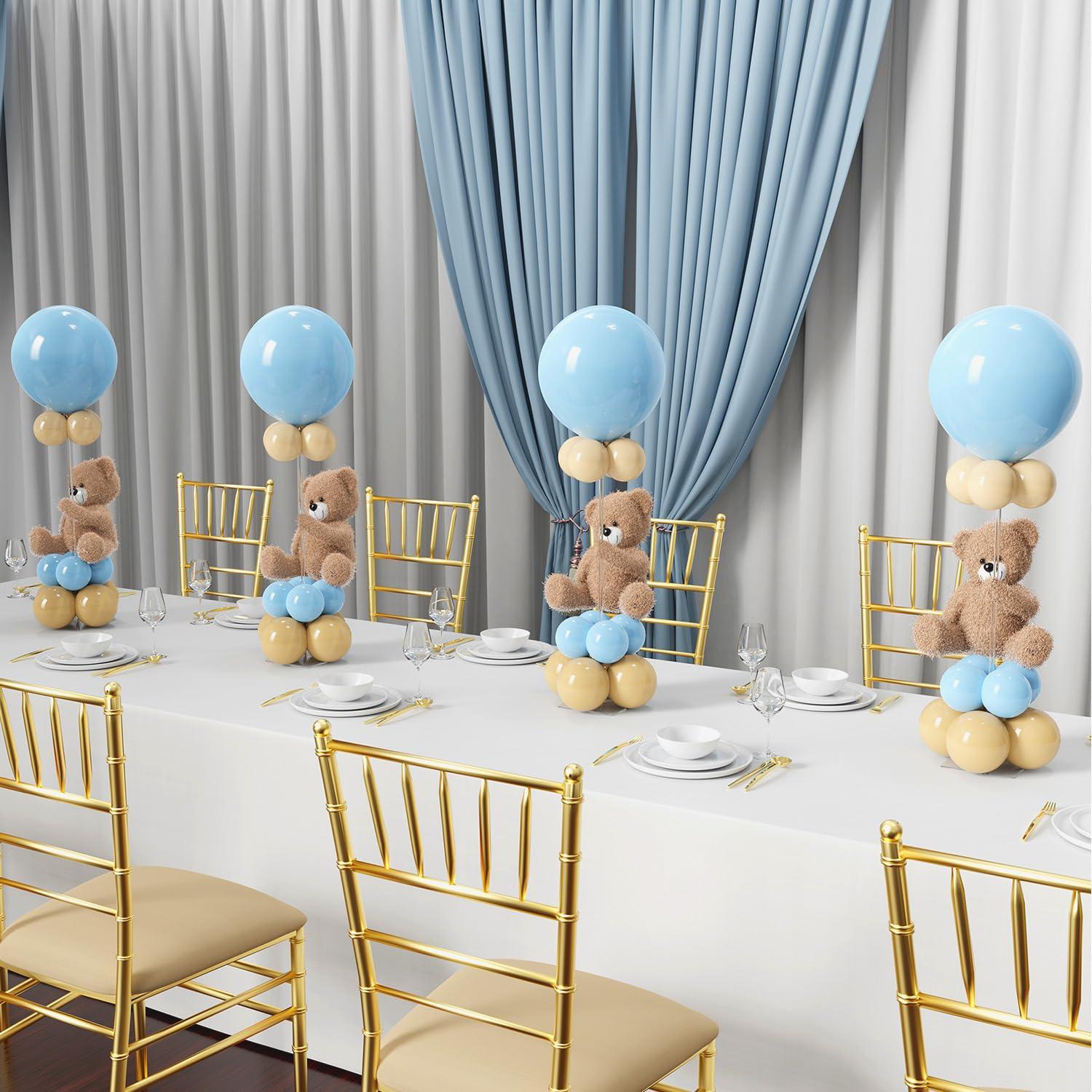 Clear Acrylic Tabletop Balloon Stand Kit, 23.6 Inch, 10 Pack