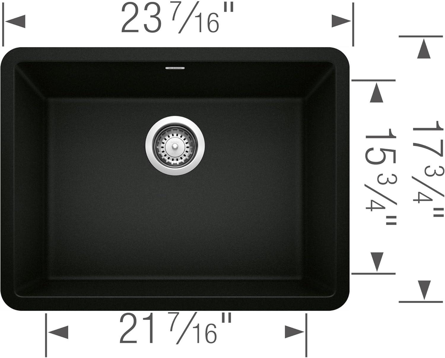 Precis SILGRANIT 24" L x 17.75" W Undermount Kitchen Sink