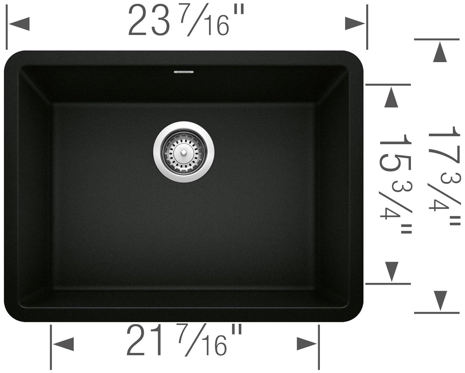 Precis SILGRANIT 24" L x 17.75" W Undermount Kitchen Sink