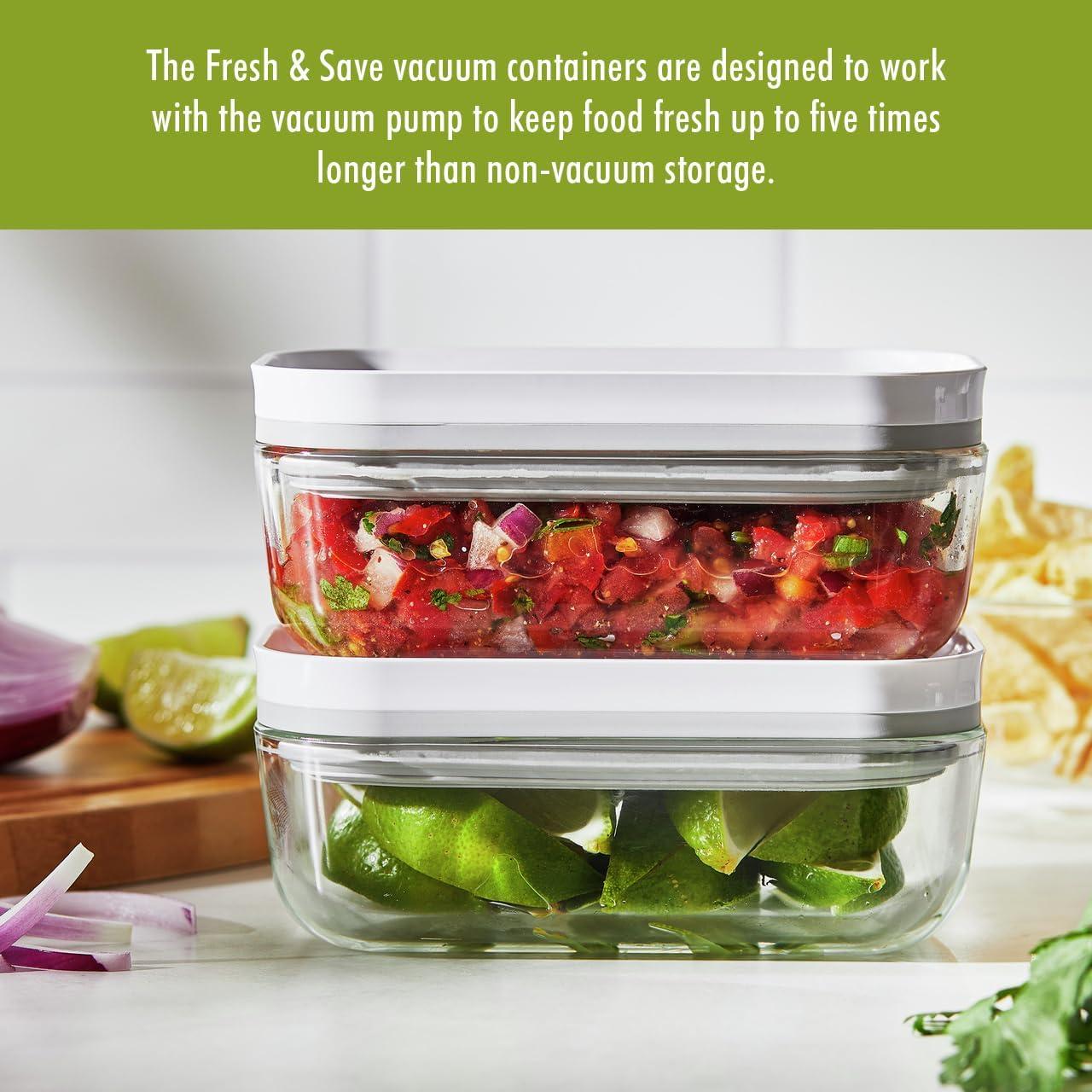 ZWILLING Fresh & Save Glass Airtight Food Storage Container, Meal Prep Container - Small