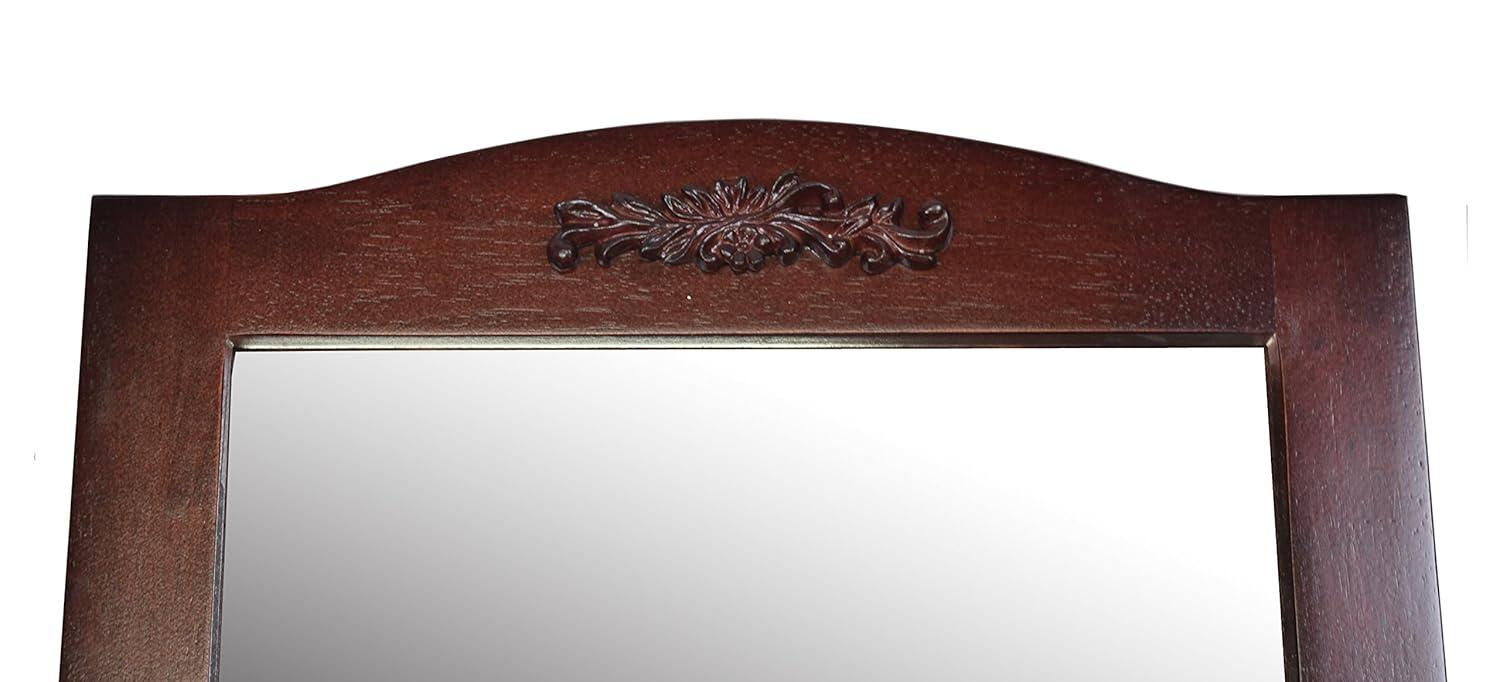 YuraZH Victoria Cheval Mirror, Walnut