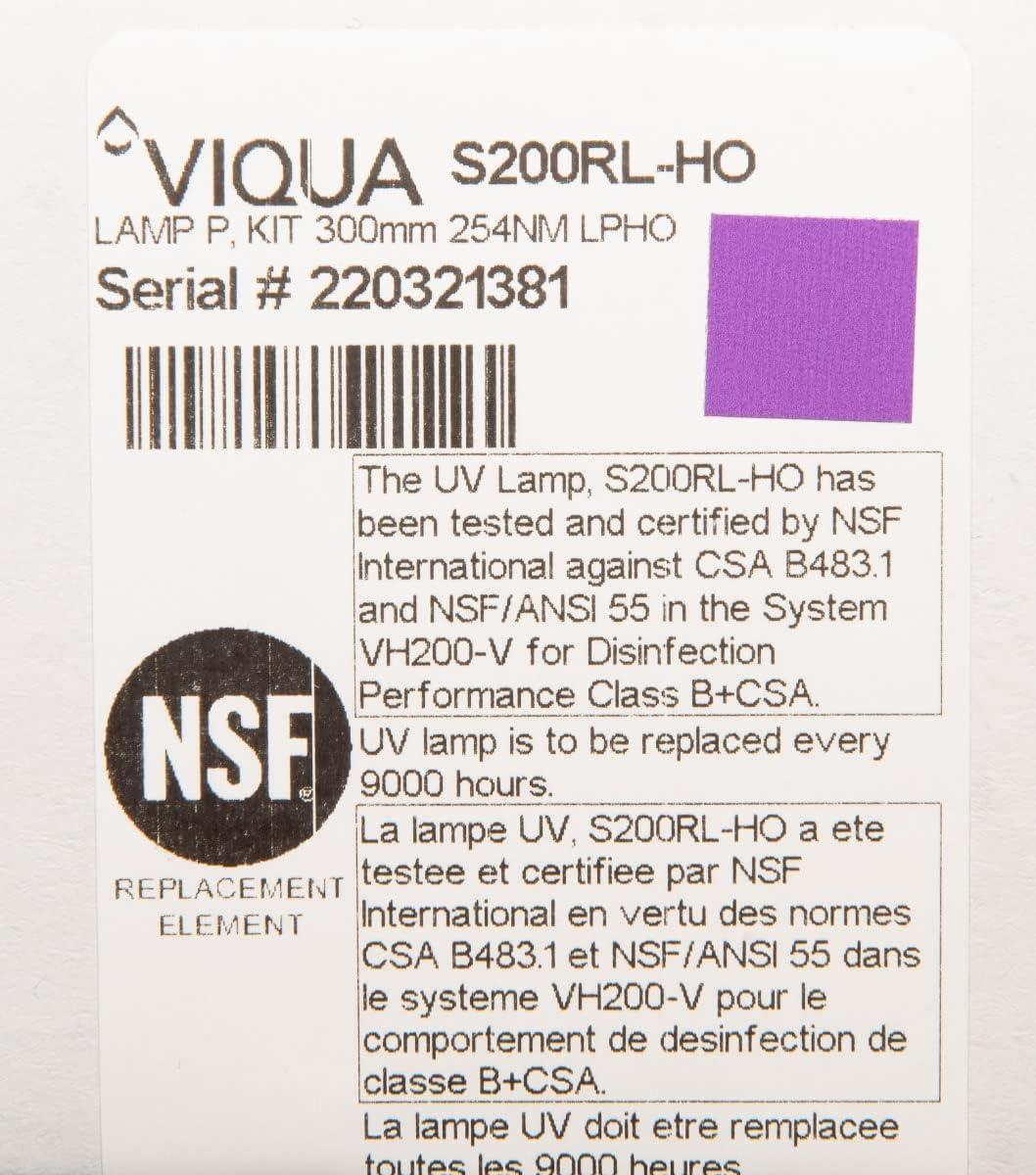 VIQUA S200RL-HO Replacement UV Lamp for VH200 system