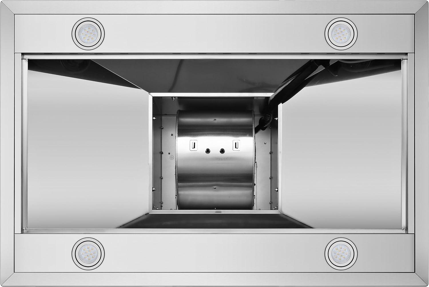 Blue Ocean 30" Stainless Steel 760 CFM Convertible Island Range Hood