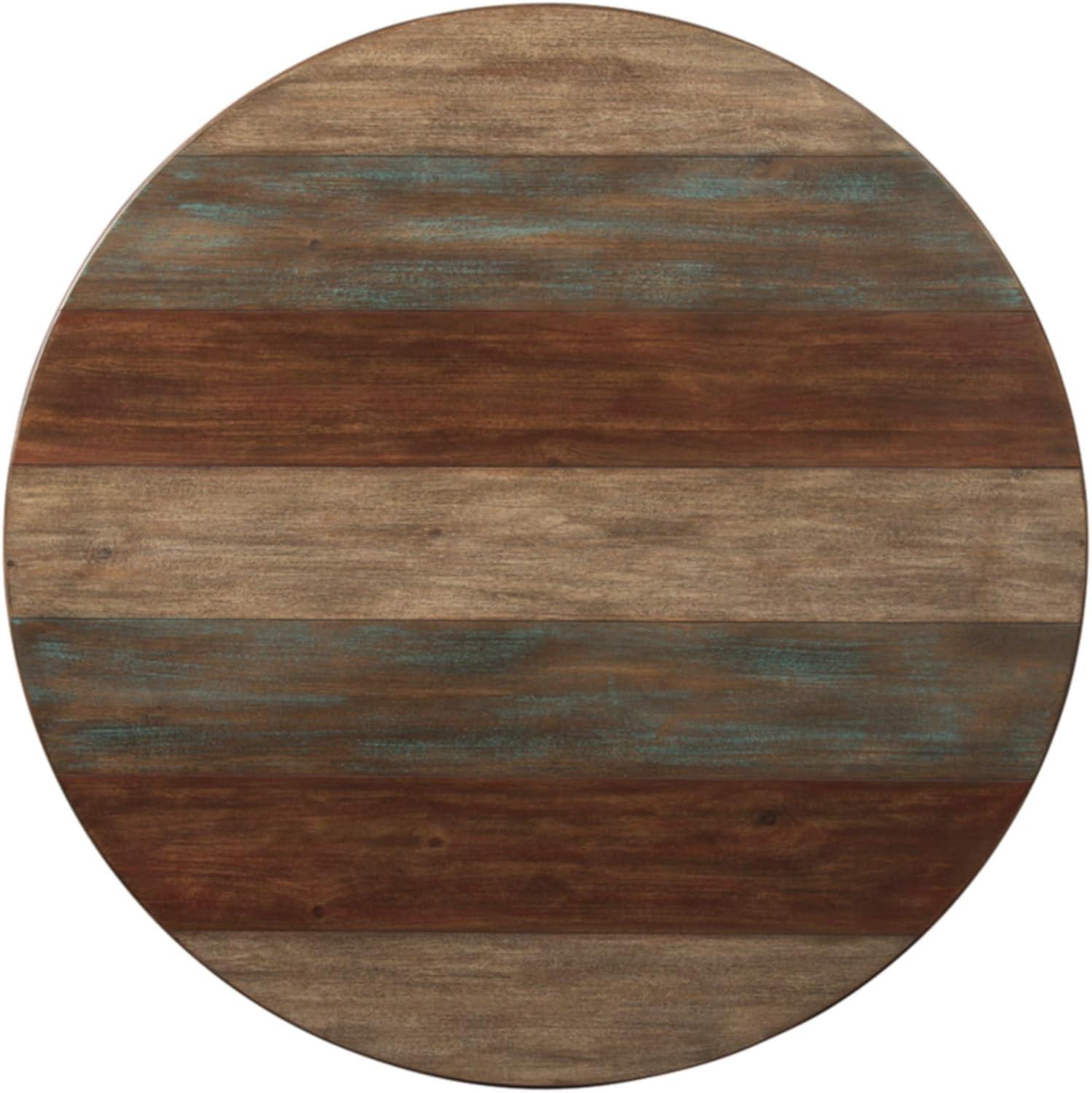 Raebecki 40" Brown Round Wooden Coffee Table