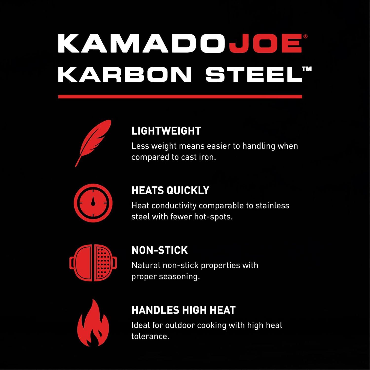 Karbon Steel™ Carbon Steel Paella Pan for Classic Joe™ and Big Joe™ Grills