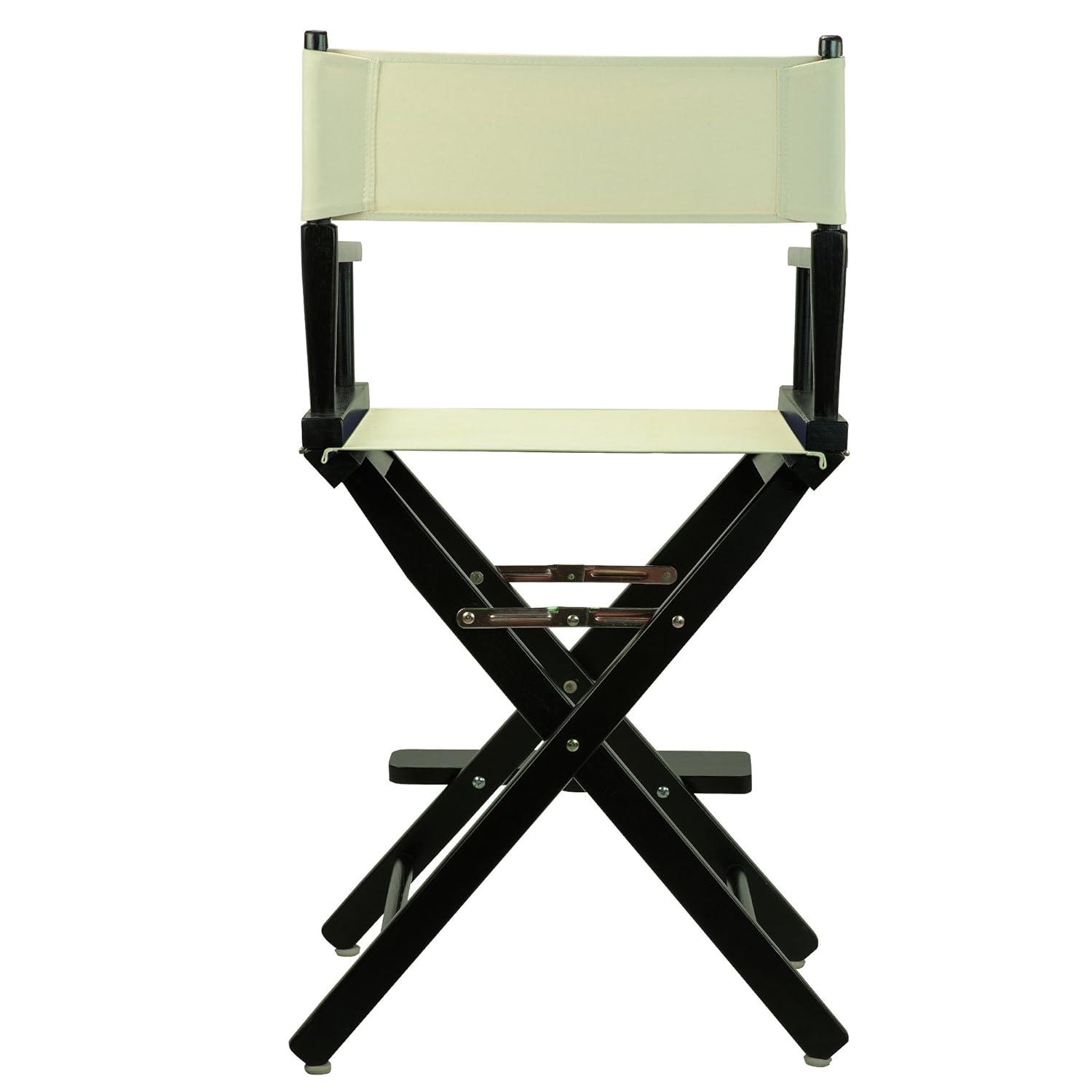 Casual Home 24" Director's Chair Black Frame-with Wheat Canvas, Counter Height