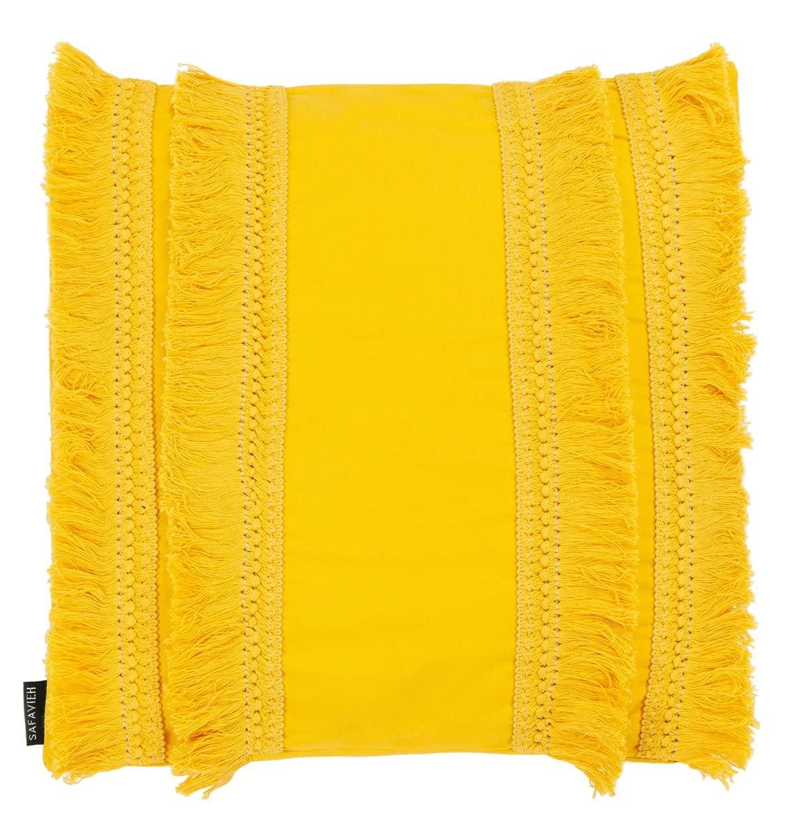 Safavieh Fringed Cotton Throw Pillow