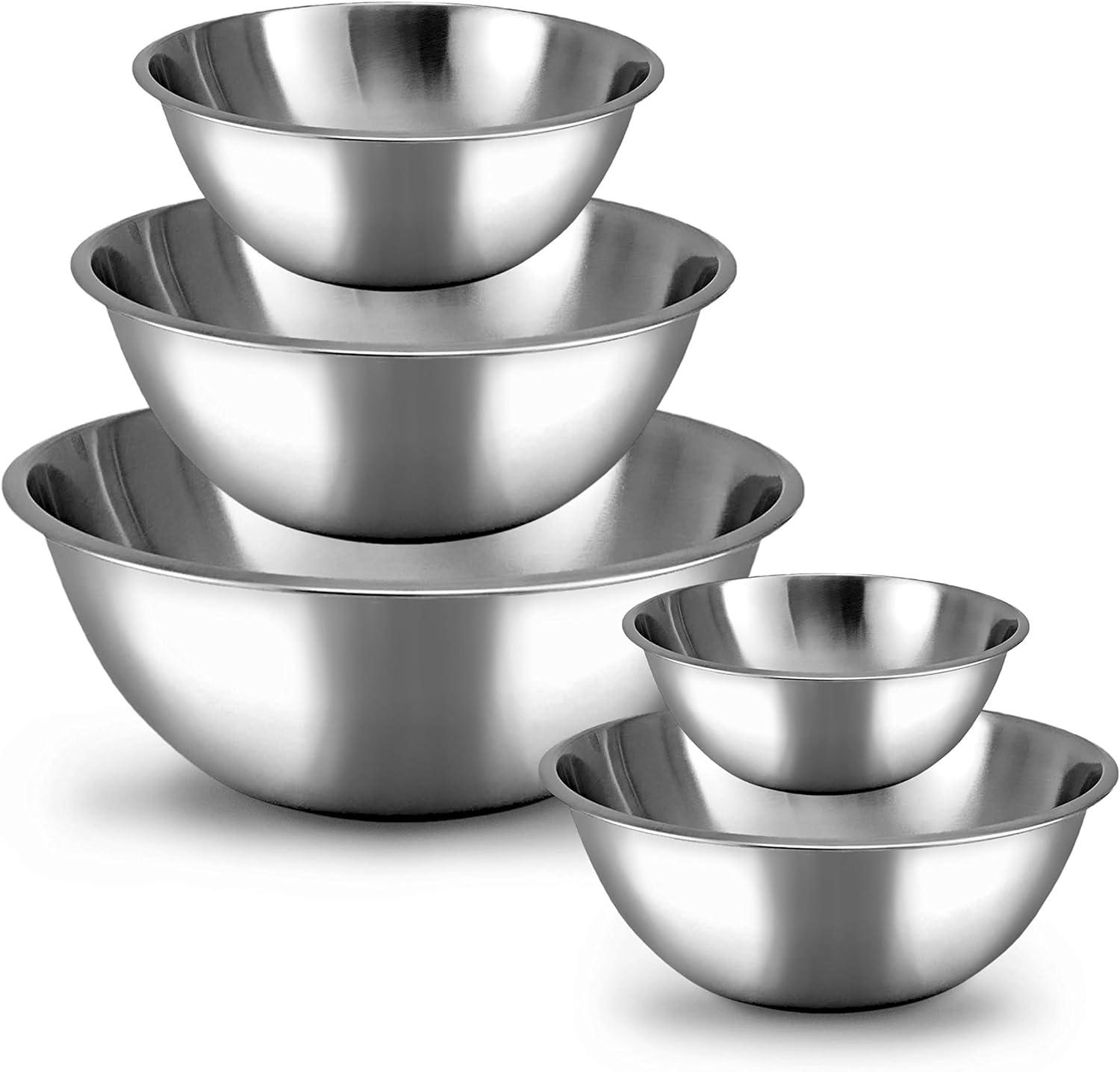 Heavy Duty Stainless Steel Nesting Mixing Bowls Set