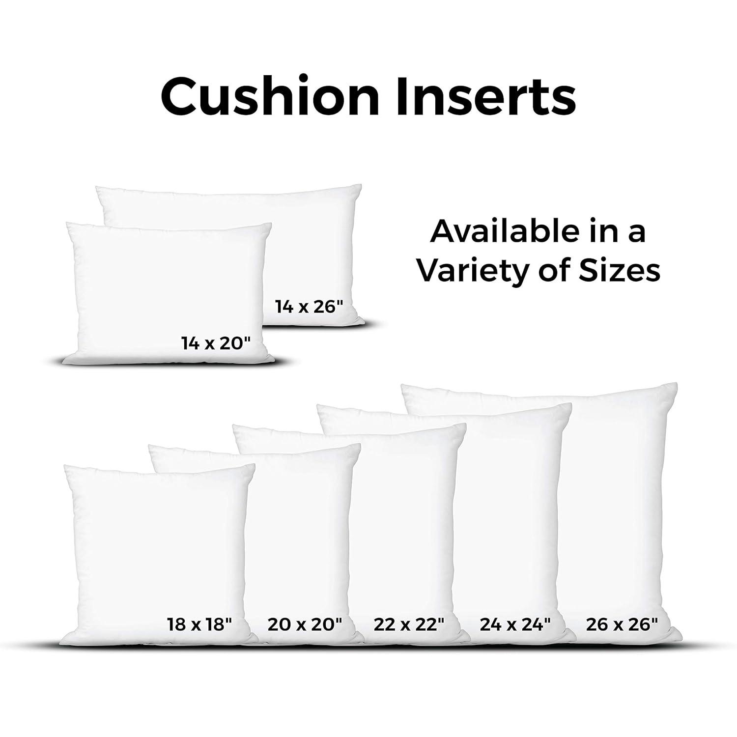 Premium Comfort Goose Feather Throw Pillow Insert - 14x20 Inch - Hypoallergenic Down Alternative - Soft and Supportive - Decorative Cushion Filler