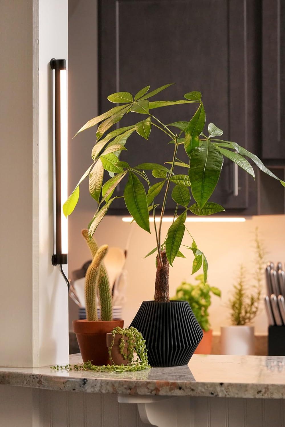 Soltech Solutions Grove™ LED Grow Light - Under-Cabinet/Shelving or Wall Mounted LED bar Light for Indoor houseplants and Herbs - Touch Control Power and dimming (White)