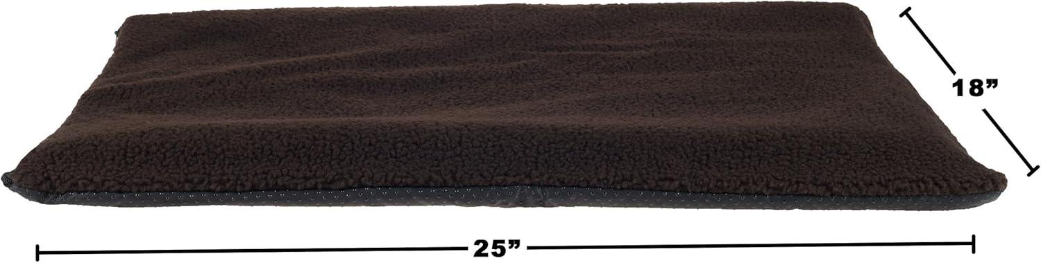 Petmaker PETMAKER Self Warming Cat Mat - Thermal Dog Crate Pad with Removable Washable Sherpa Cover and Reflective Insulation Layer for Self Heating - Pet Supplies for Dogs and Cats