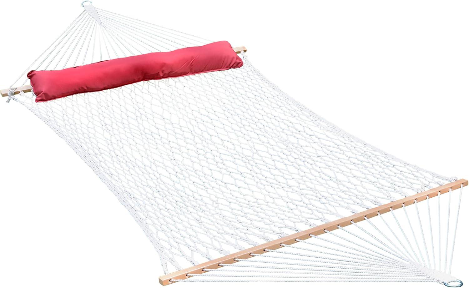 Algoma Net Company 13' Cotton Rope Hammock w/ Pillow