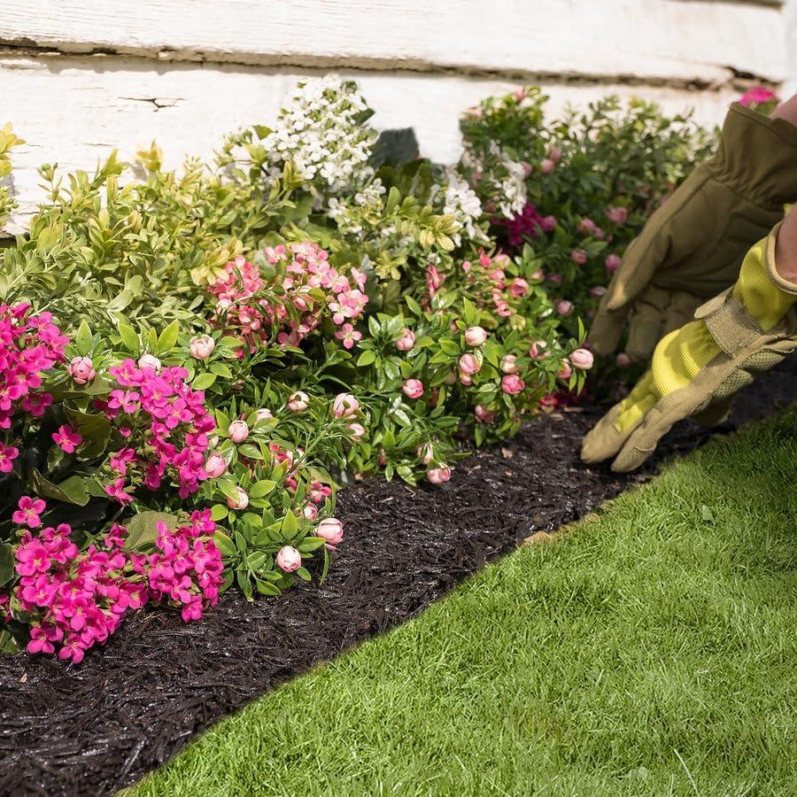 Evergreen Enterprises, Inc Perma Mulch Recycled Rubber Garden Border Edging, 120" L