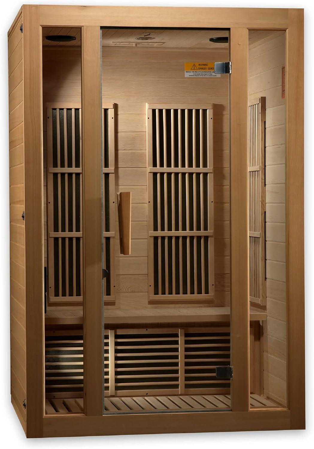 Seattle 2-Person Brown Hemlock FAR Infrared Sauna