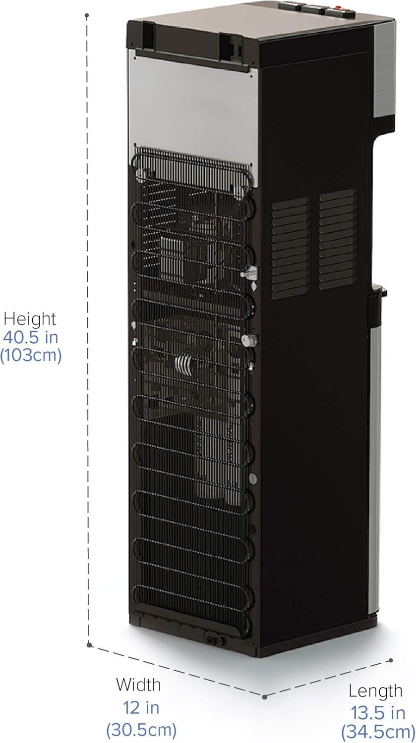 Brio Stainless Steel Bottleless Hot and Cold Water Cooler Dispenser