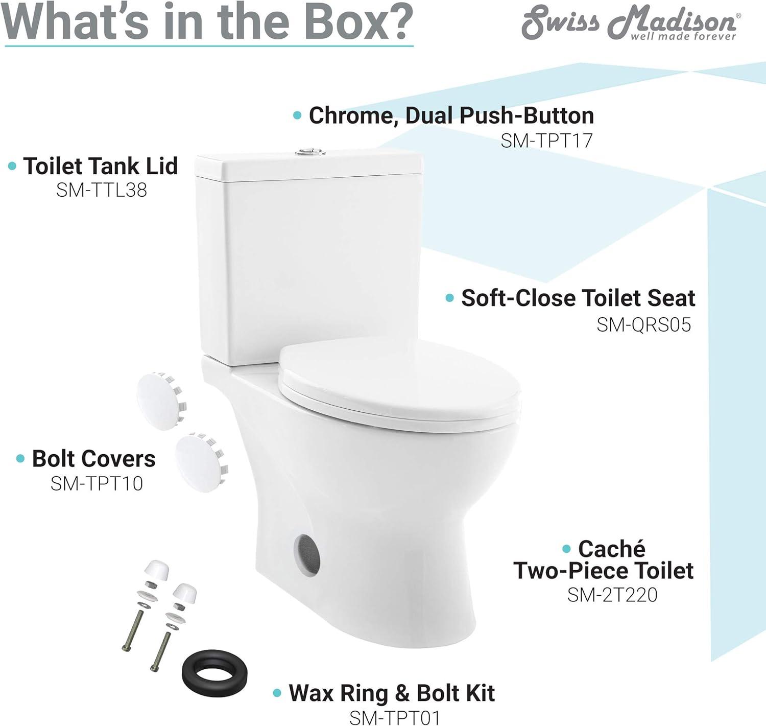 Caché Two-Piece Elongated Toilet Dual-Flush 1.1/1.6 gpf