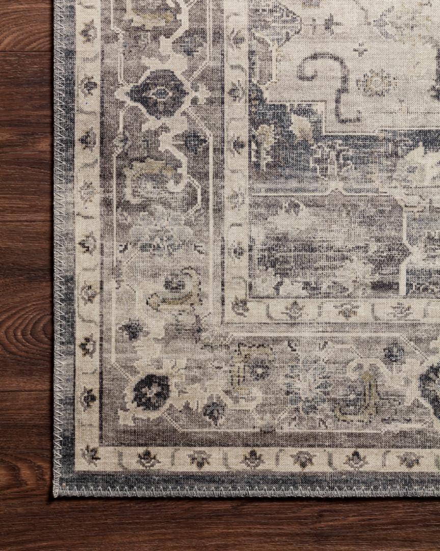 Loloi II Hathaway Printed Oriental Steel / Ivory Area Rug