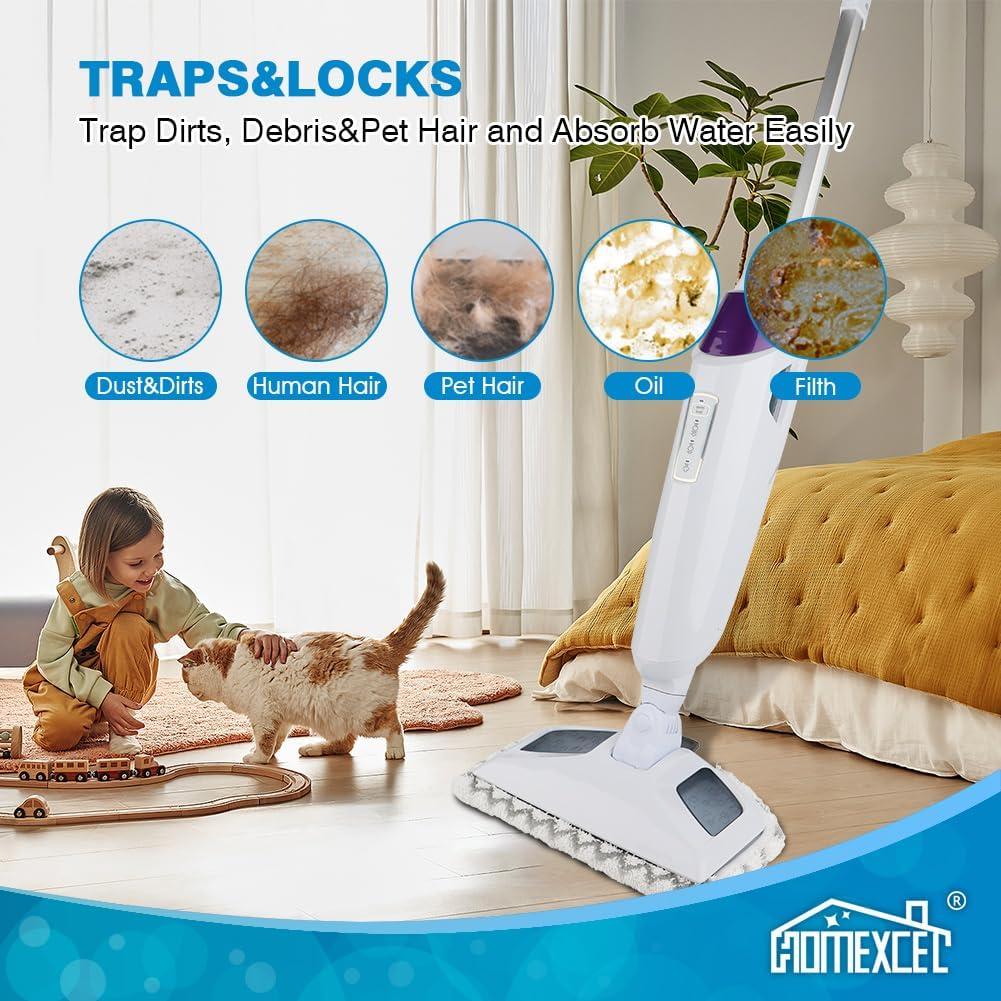 Detetap Steam Mop Replacement Pads Compatible with Bissell Powerfresh Steam Mop 1940 1806 1440 1544 Series, Model 19402 19404 19408 2685A 2075A 1940A 1940Q 1940T 1940W, Steam Mop Pads Refills,4 Pack