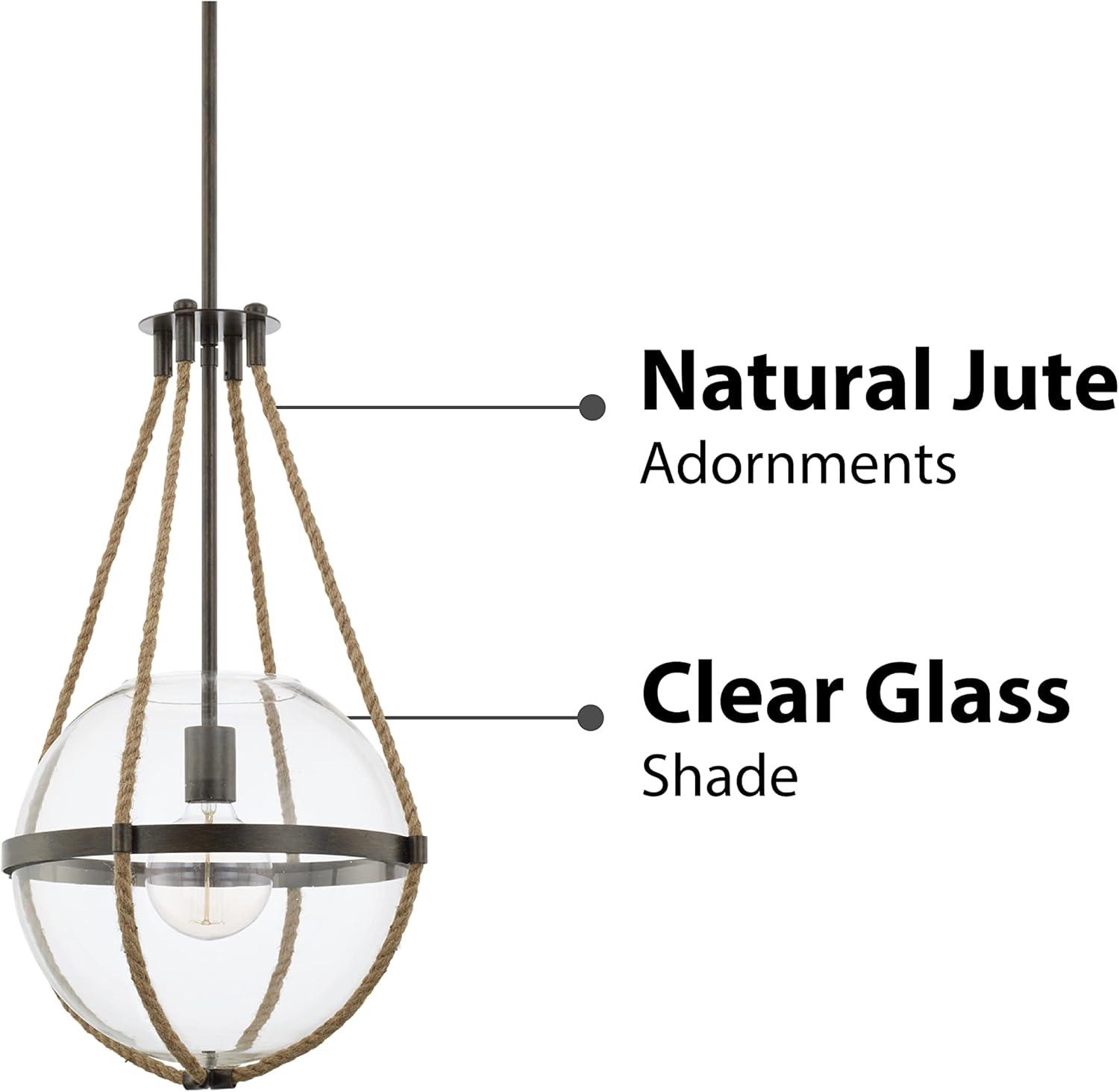 13.25 Inch 1 Light Pendant In Transitional Style 13.25 High By 72.75 Wide-Nordic Grey Finish    -Traditional Installation Capital Lighting 327413Ng