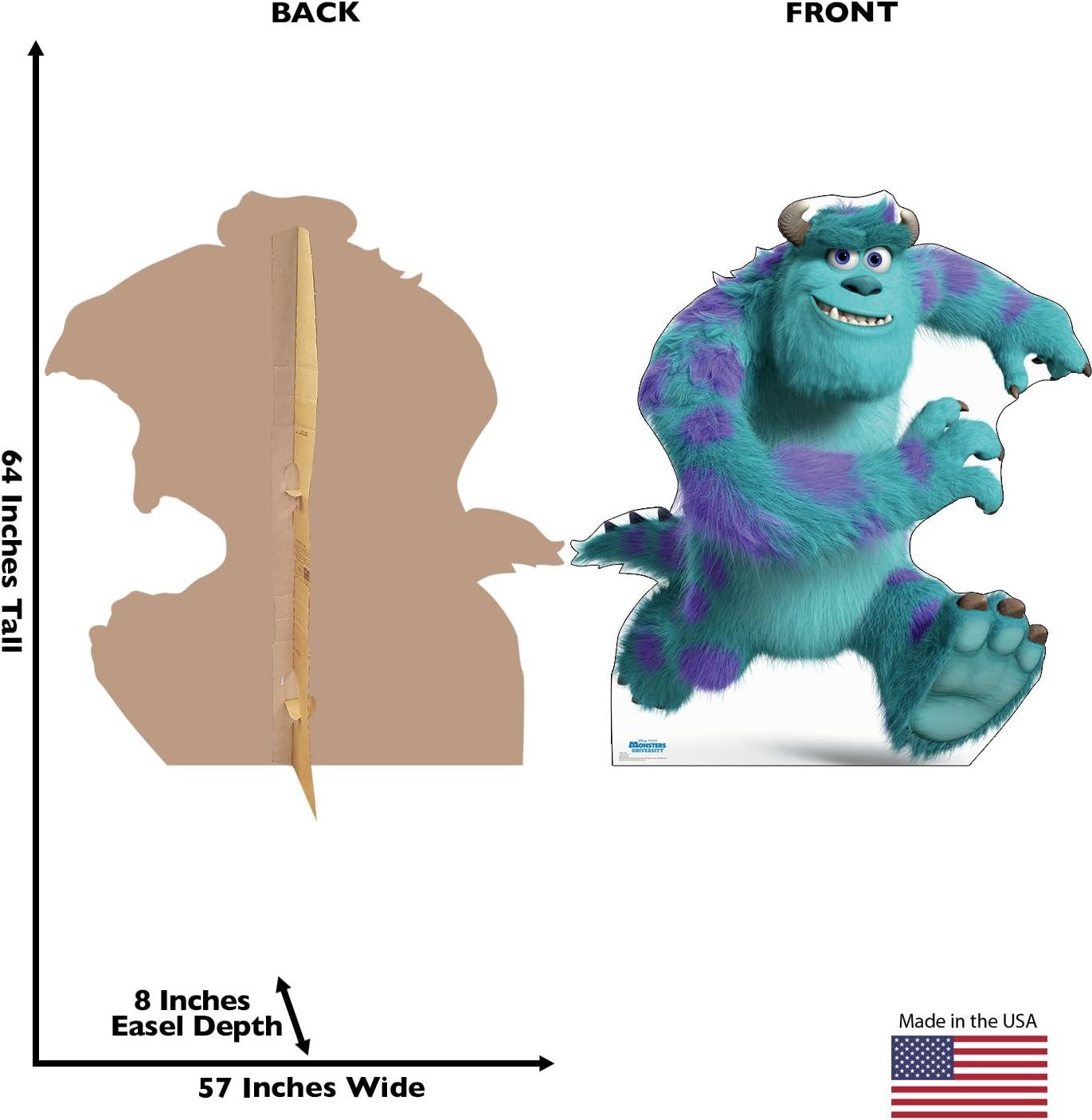 Life-Size Blue and Purple Cardboard Sulley Standup