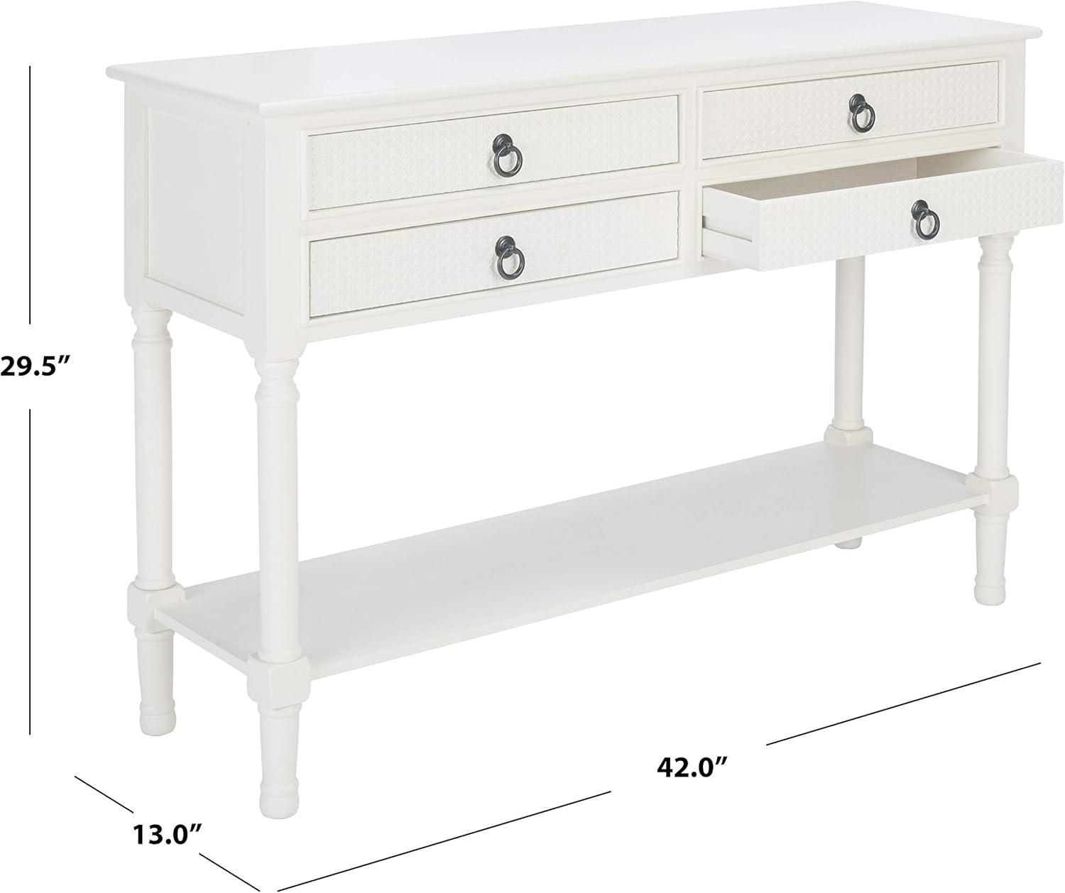 Haines 4 Drawer Console Table  - Safavieh