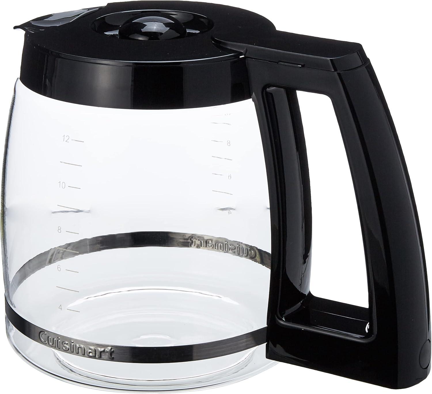 Cuisinart DCC-1200PRC 12-Cup Replacement Glass Carafe, Black