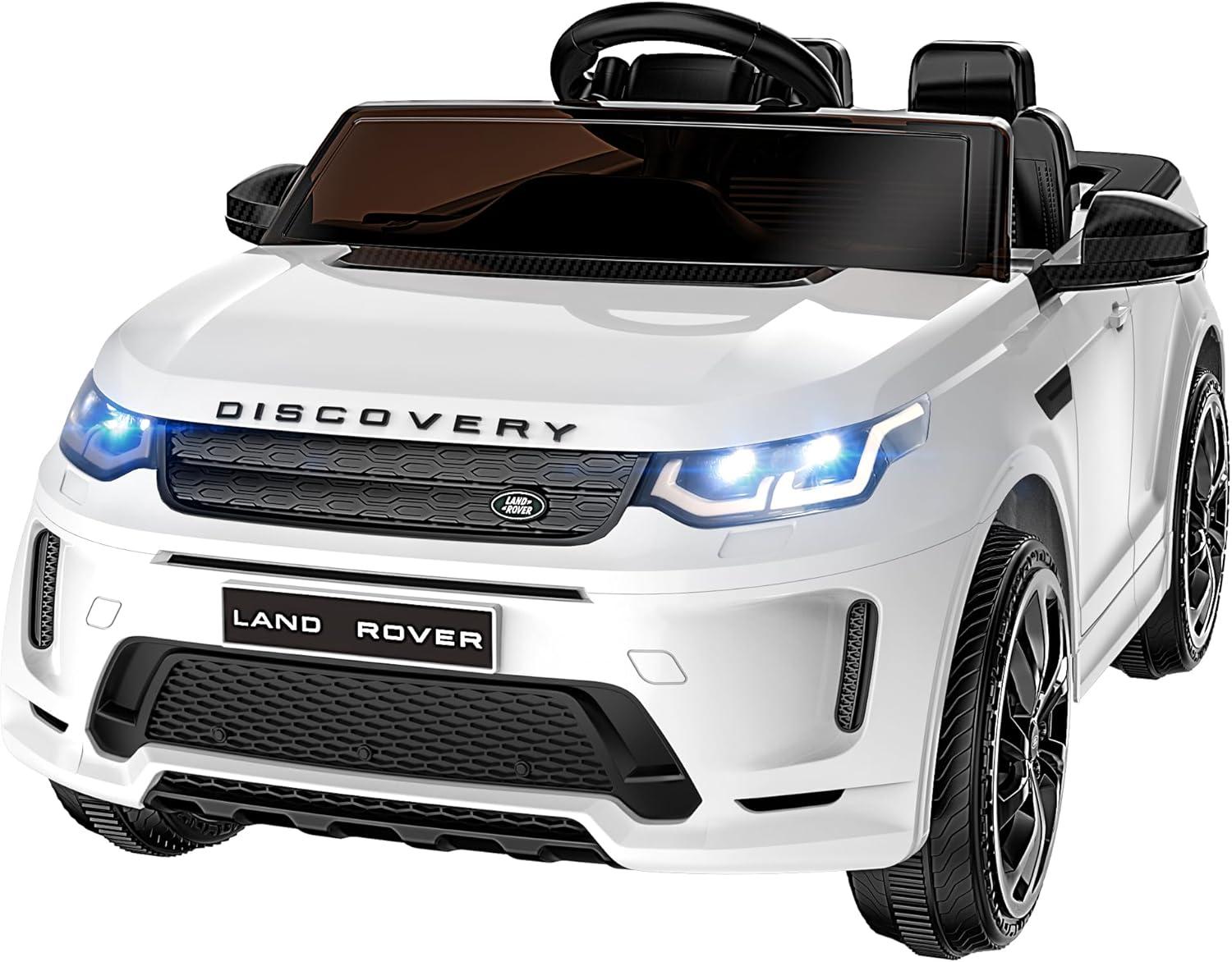 White 12V Land Rover Discovery Sport Kids Ride-On Car