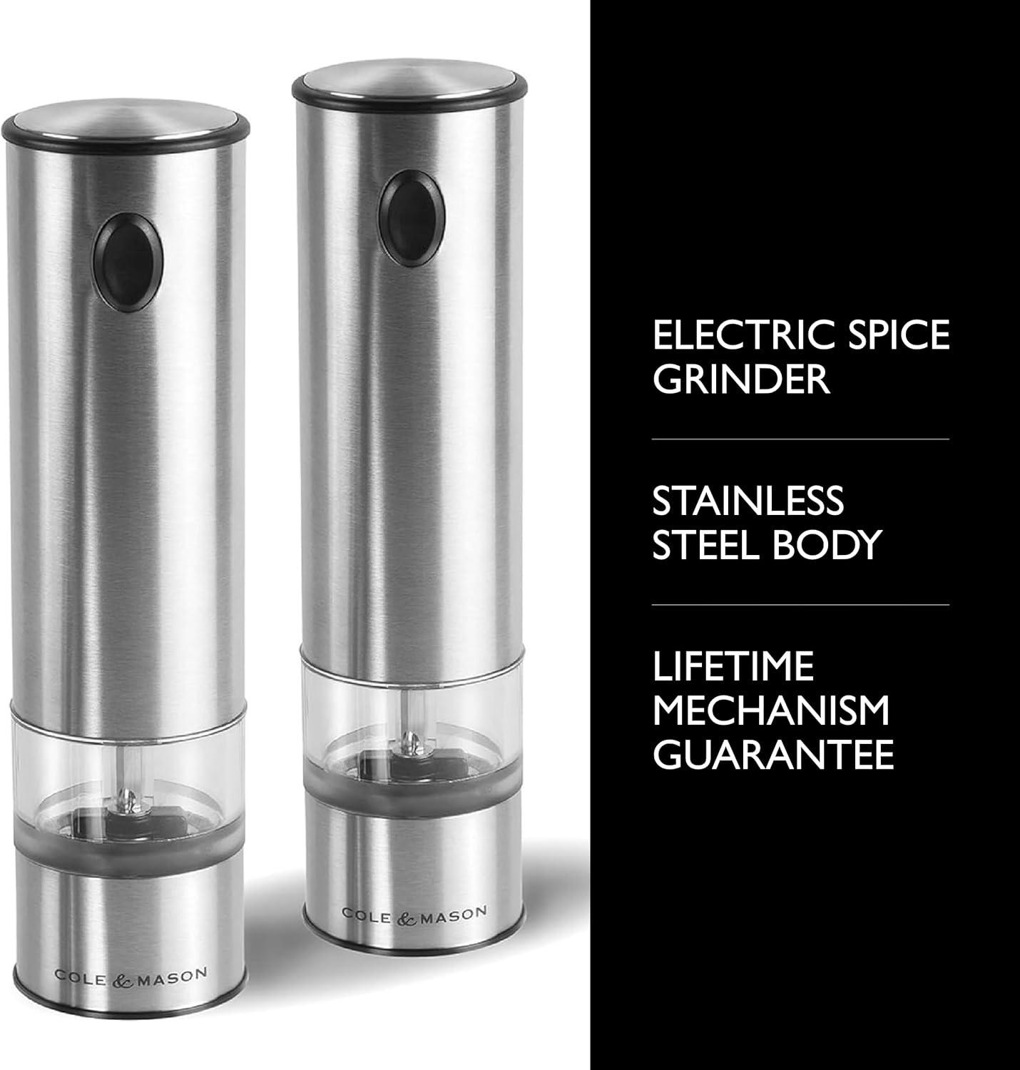 Cole & Mason Cole & Mason Battersea Electric Salt And Pepper Grinder Set