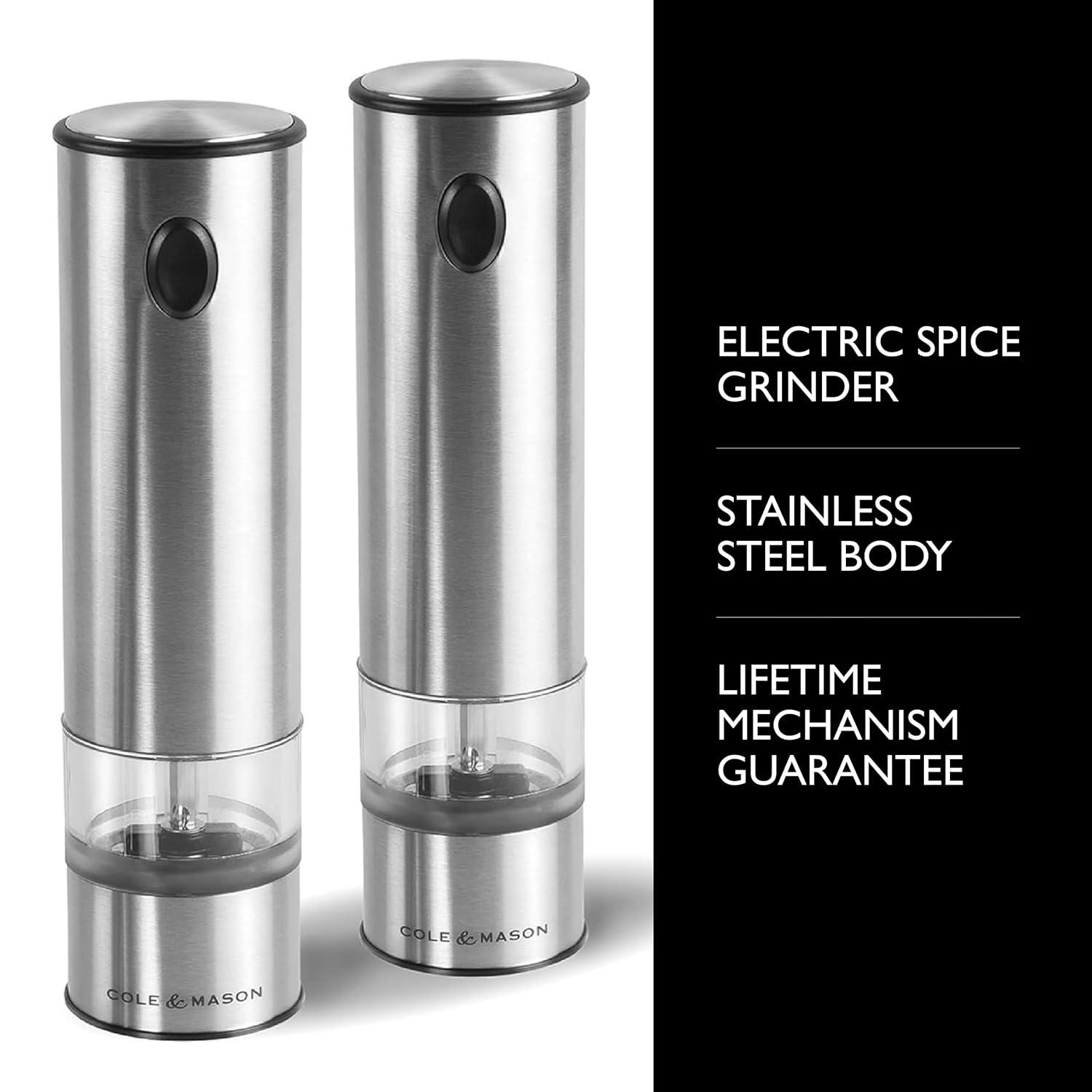 Cole & Mason Cole & Mason Battersea Electric Salt And Pepper Grinder Set
