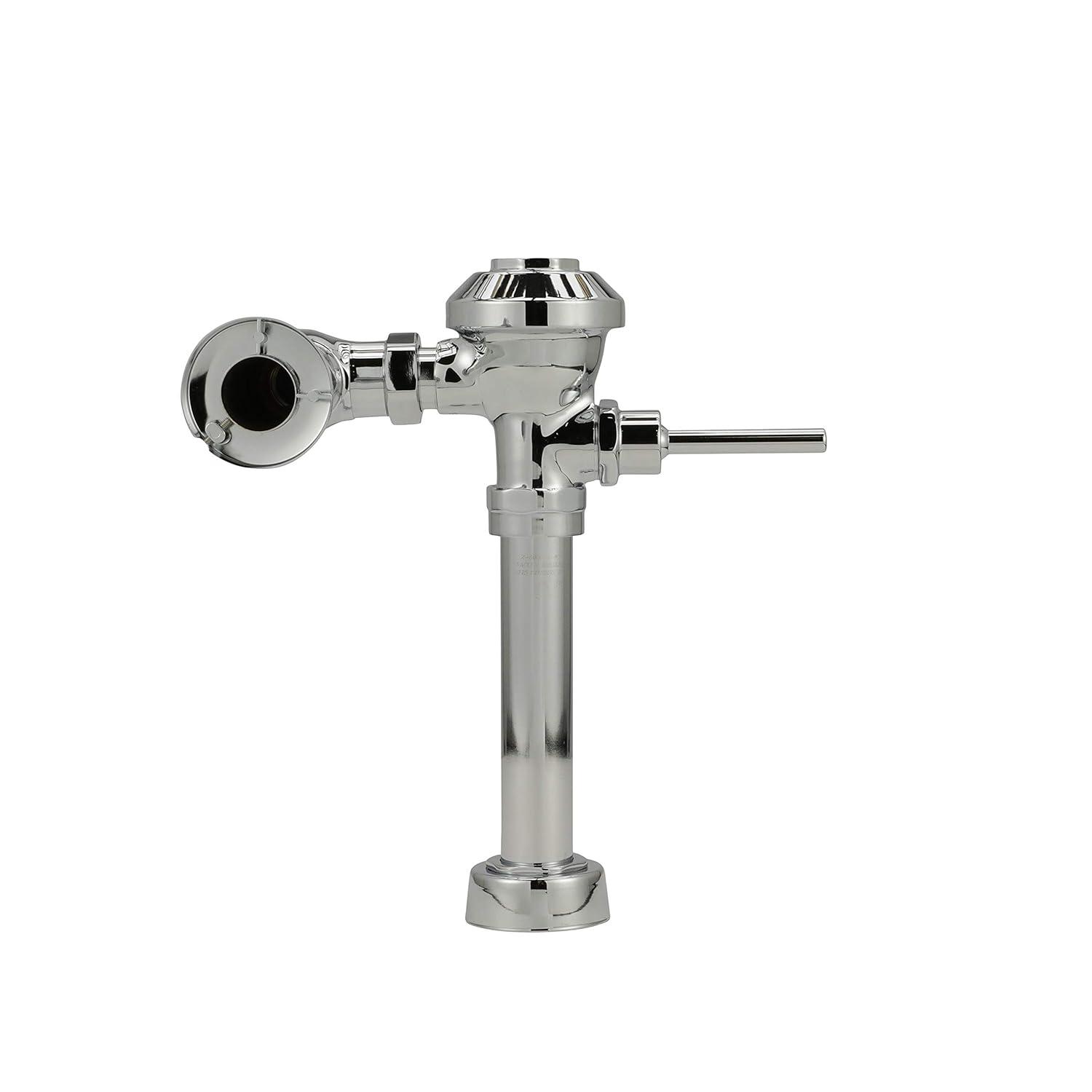 1.6 GPF Chrome Manual Flush Valve with Cast Wall Flange