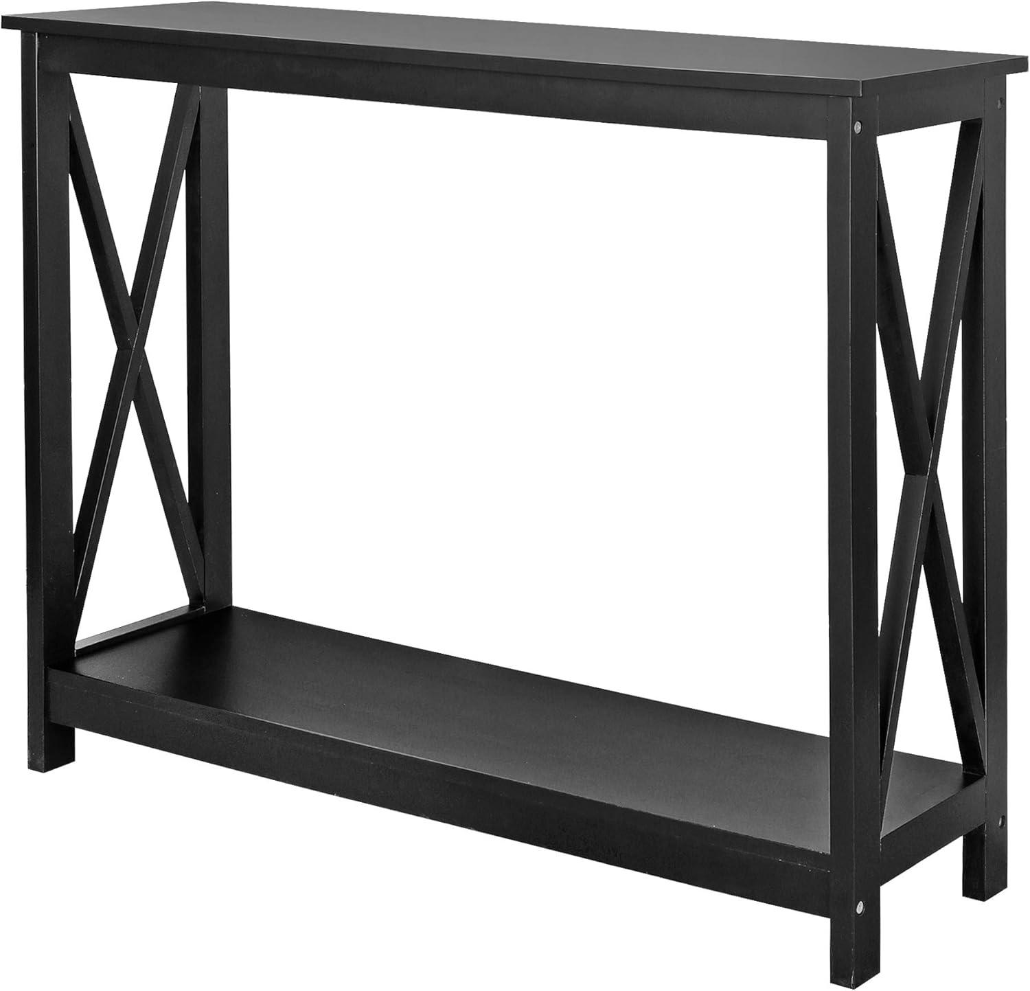 Galaxera Console Table For Entryway Storage Shelf Entry Modern Farm Accent Sofa