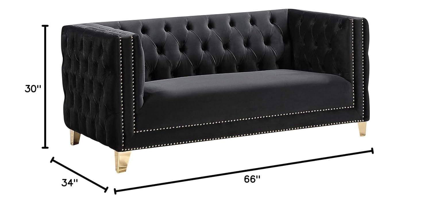 Sickels 66'' Velvet Loveseat