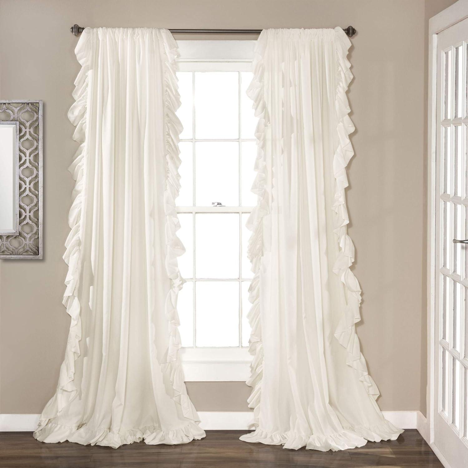 Reyna Synthetic Semi Sheer Sliding Panel Pair