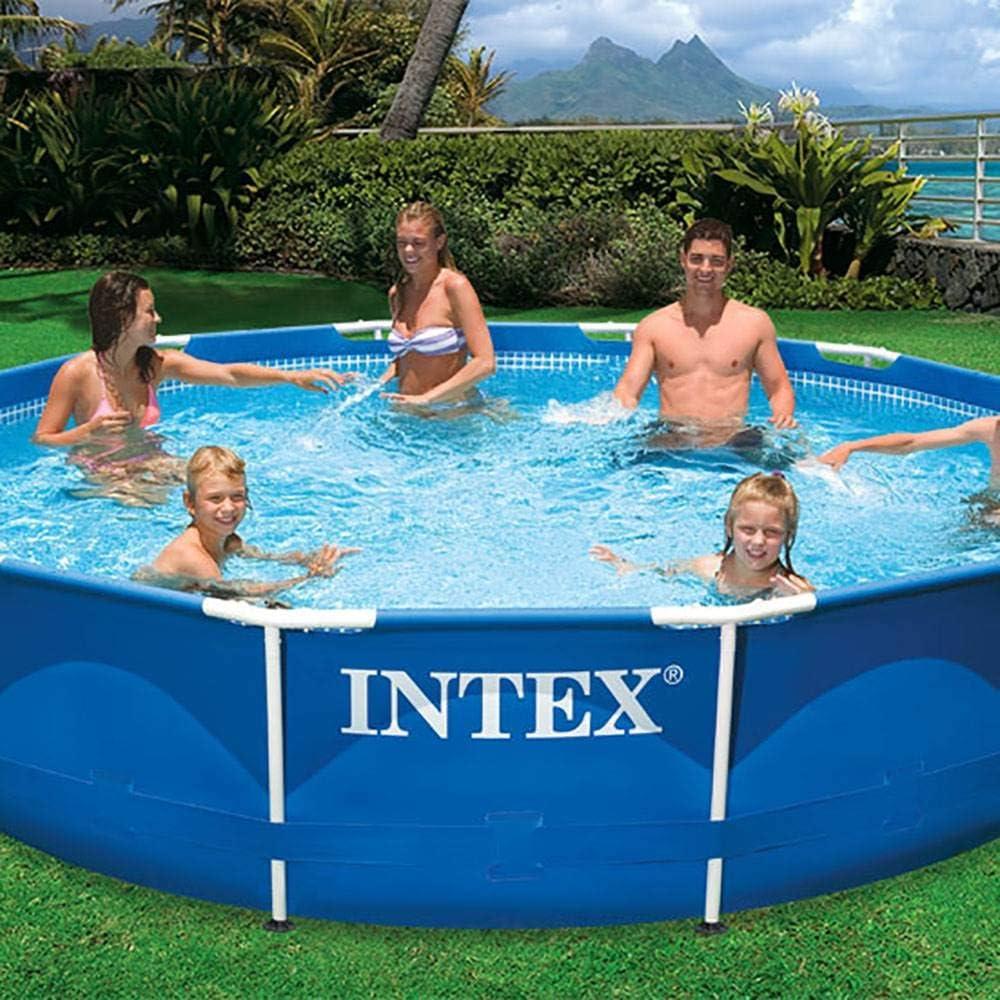 Intex Intex 12' x 30" Metal Frame Swimming Pool w/ Filter Pump & Pool Maintenance Kit