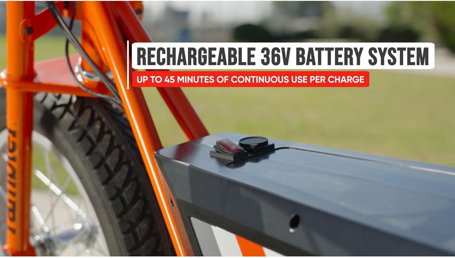 Open Box Razor Rambler 16 Electric Minibike w/350W Motor & 36V Battery