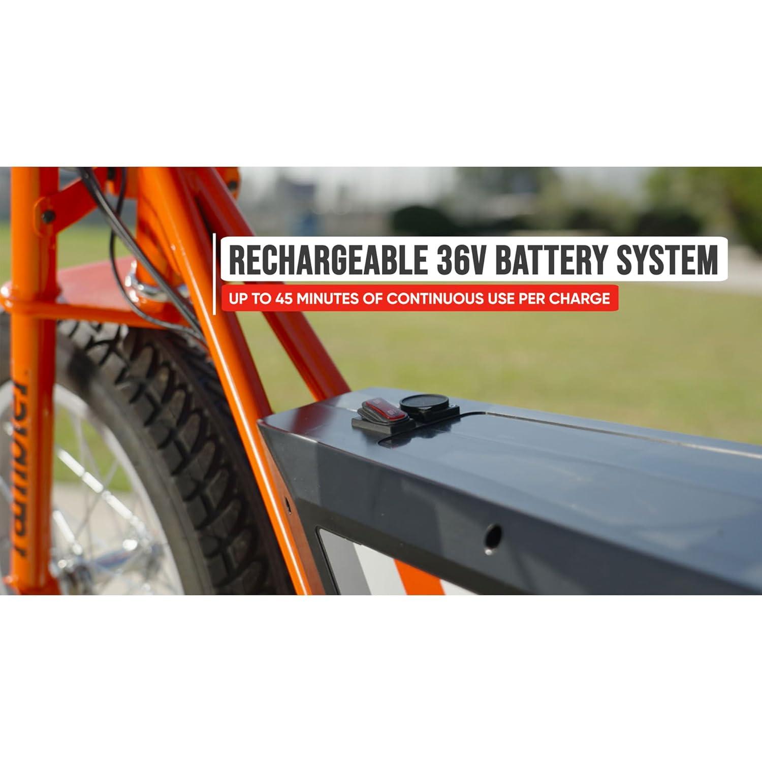 Open Box Razor Rambler 16 Electric Minibike w/350W Motor & 36V Battery
