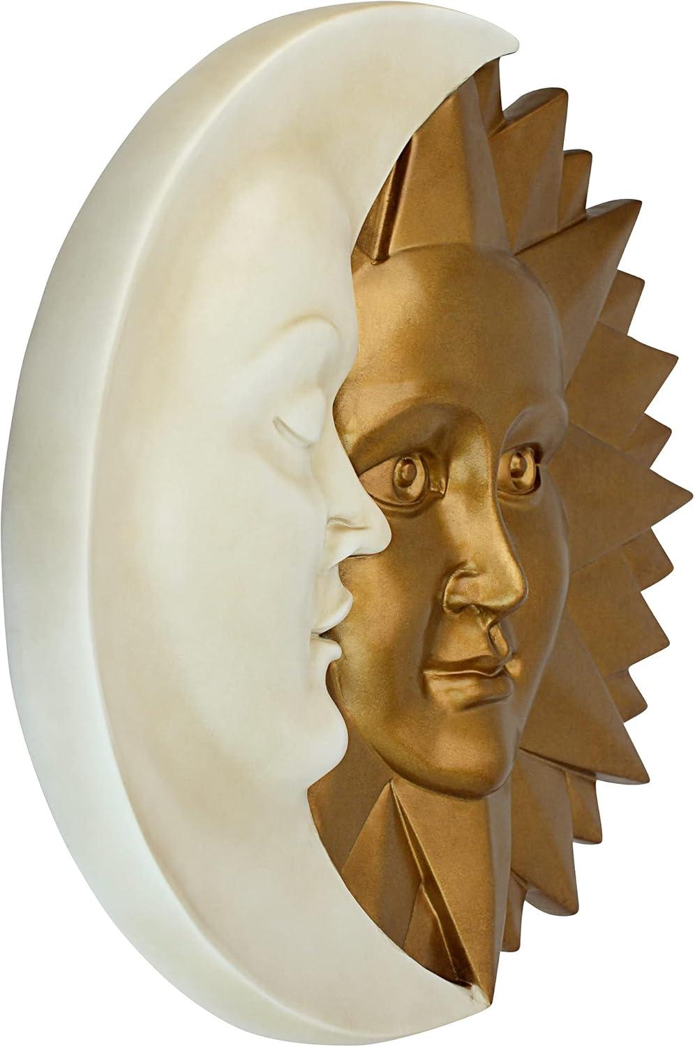 Design Toscano Celestial Harmony: Sun and Moon Wall Sculpture