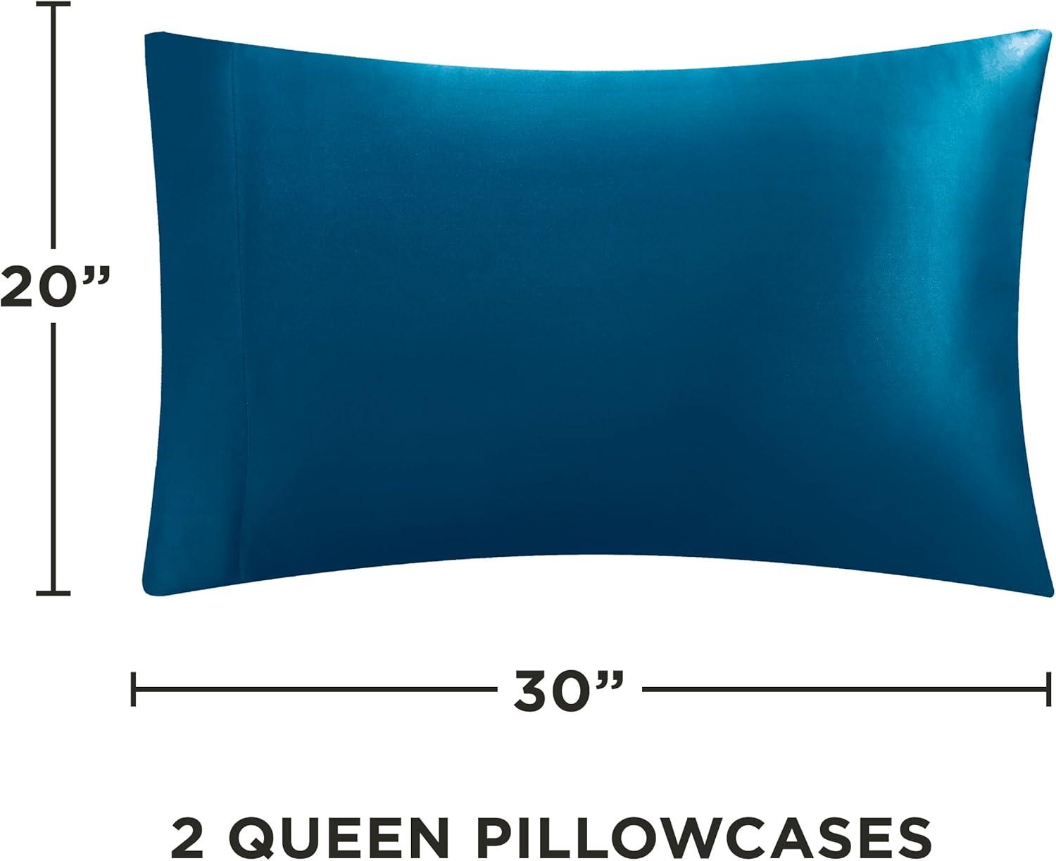 Juicy Couture Juicy Couture Silky Satin Pillows Case Sets with Envelope Closure (Set of 2)