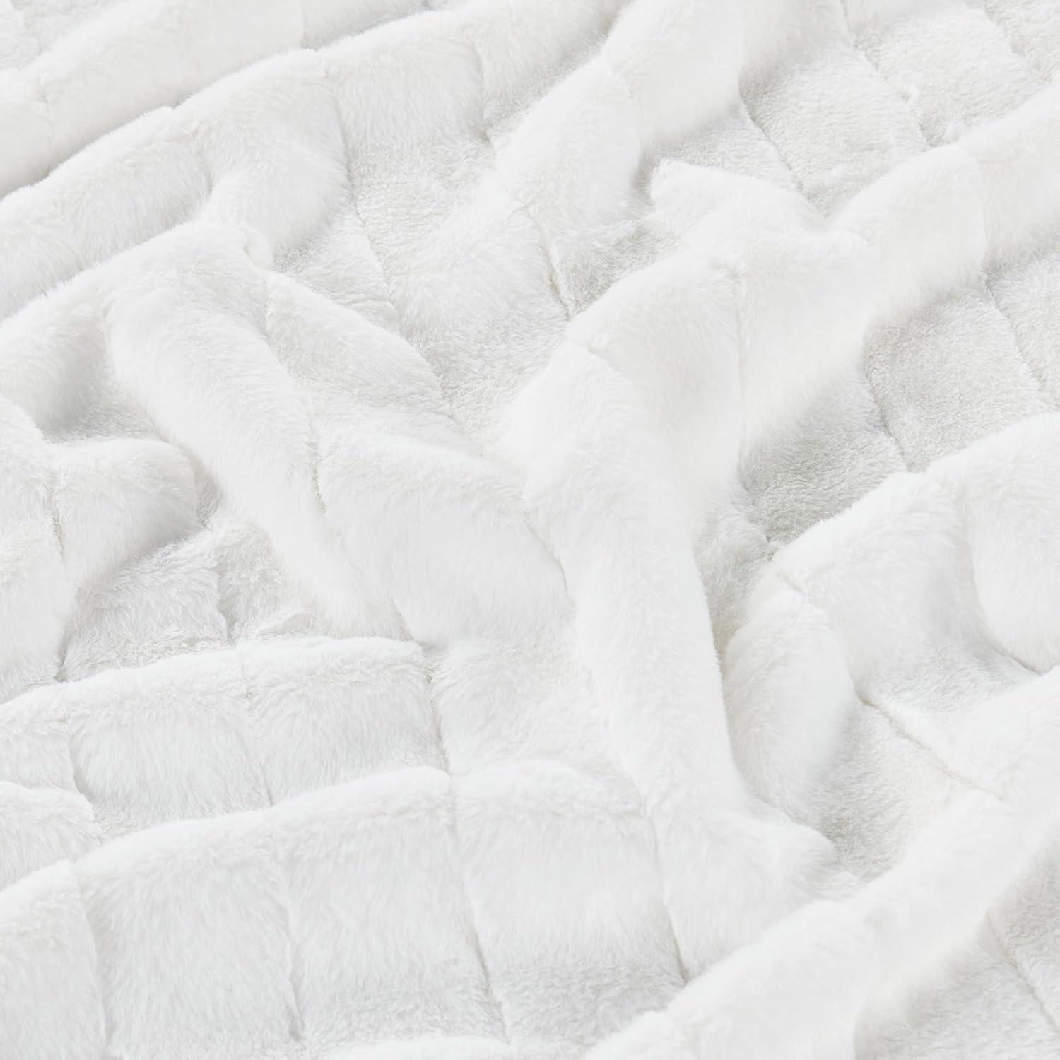 Home Soft Things Luxury Rabbit Faux Fur Throw Blanket