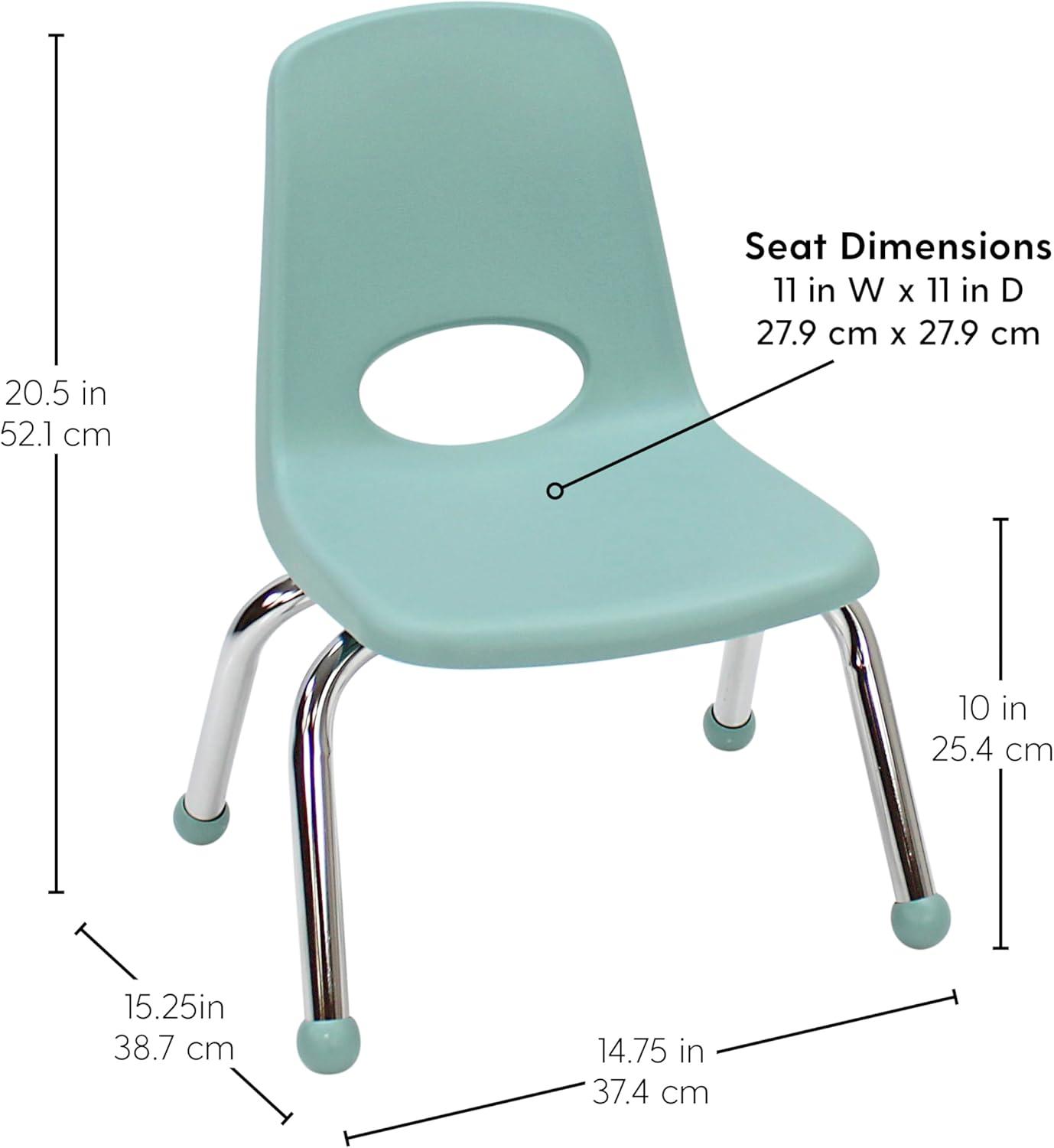 Stacking Classroom Chair with Wheels ( Set of 6 )