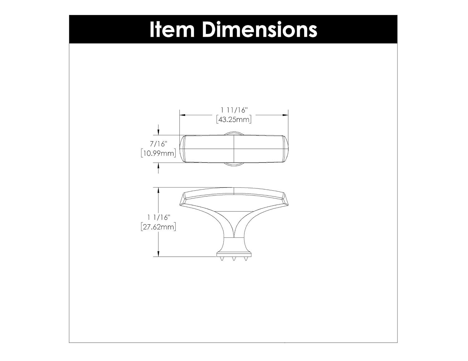 Greenwich 1 11/16" Length Bar Knob